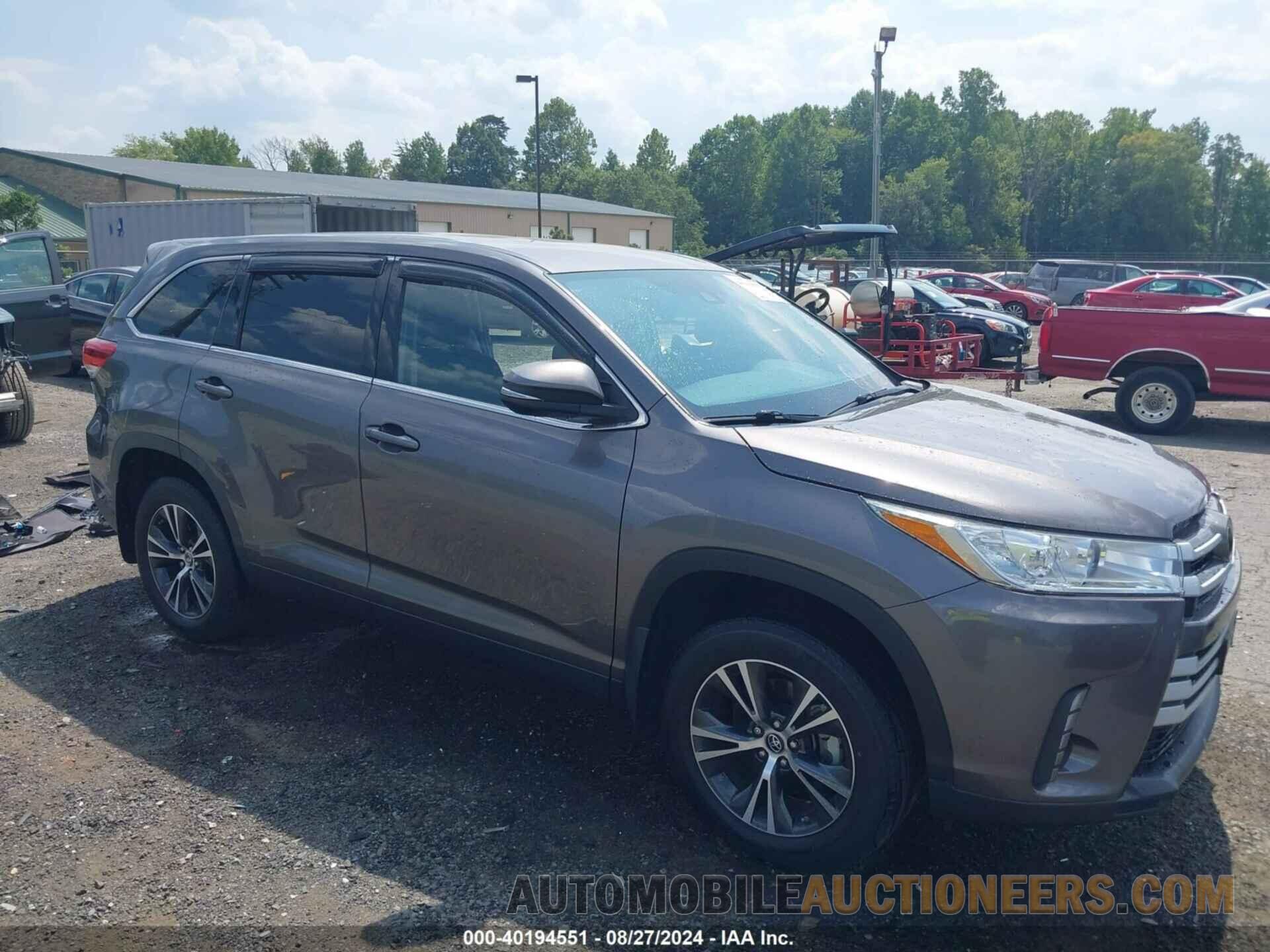 5TDBZRFH5KS740482 TOYOTA HIGHLANDER 2019