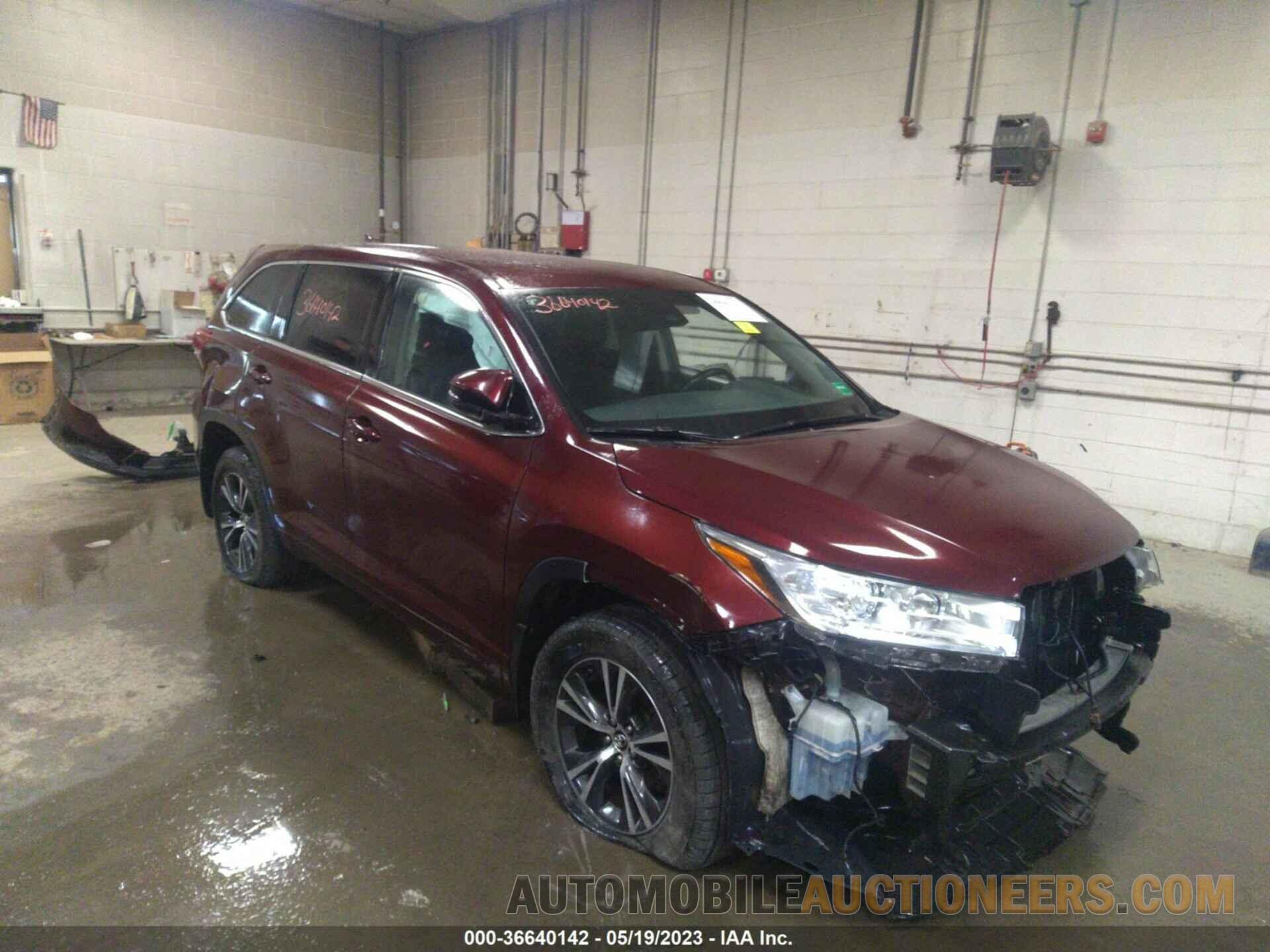 5TDBZRFH6HS370393 TOYOTA HIGHLANDER 2017