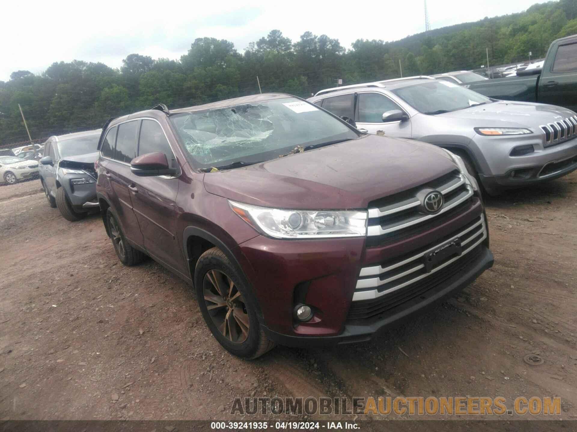 5TDBZRFH6HS423089 TOYOTA HIGHLANDER 2017