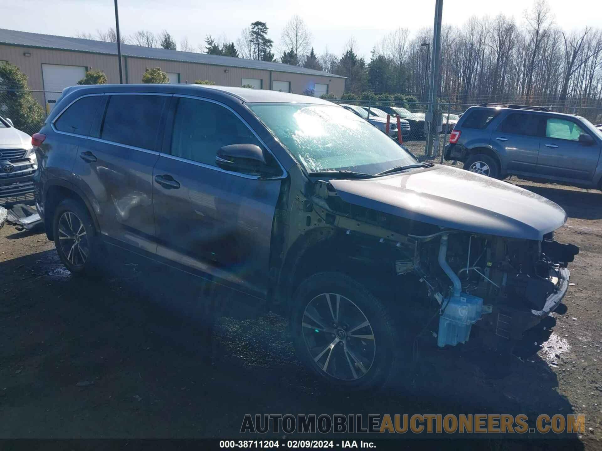 5TDBZRFH6HS459283 TOYOTA HIGHLANDER 2017