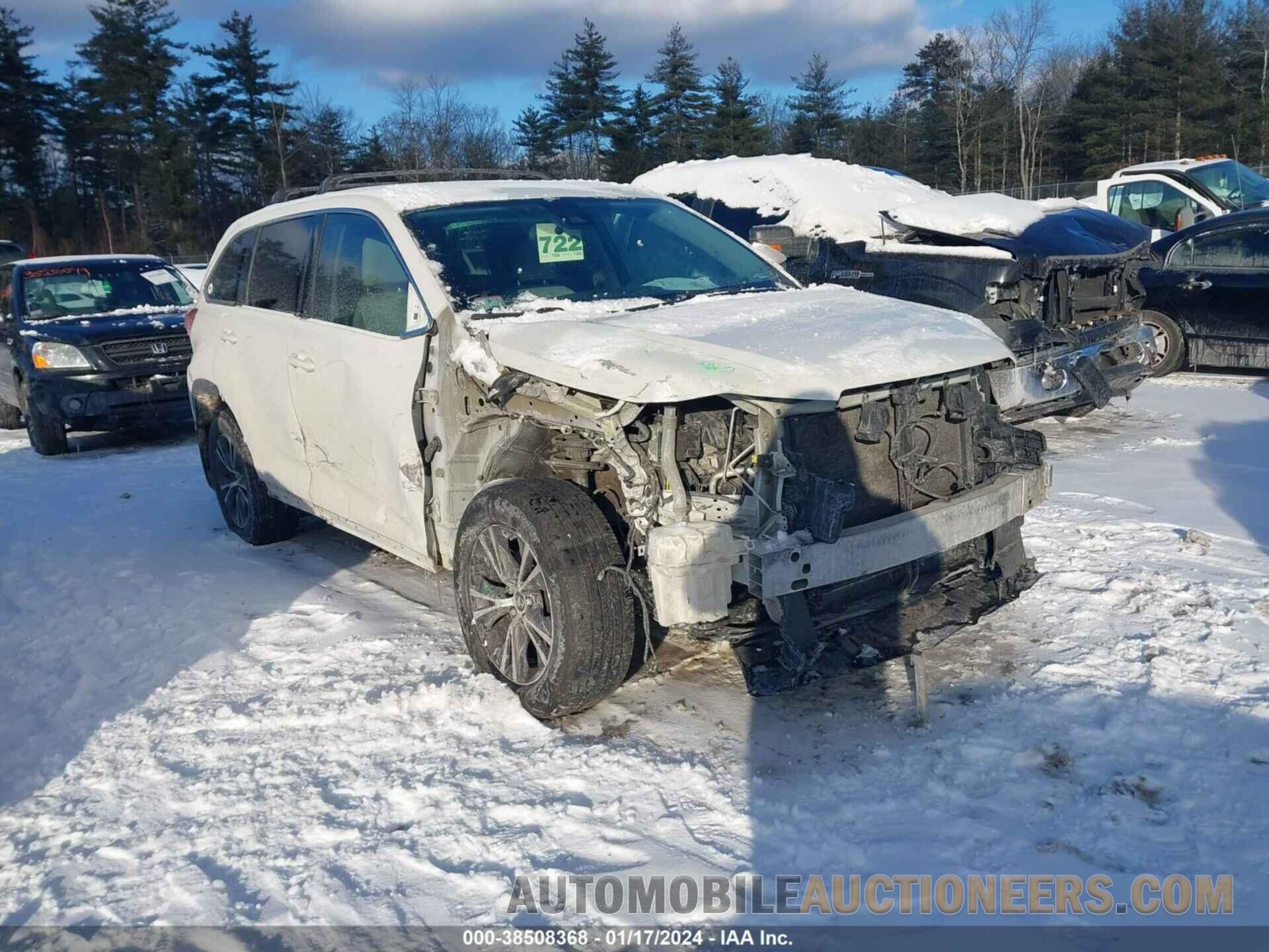 5TDBZRFH6HS469103 TOYOTA HIGHLANDER 2017