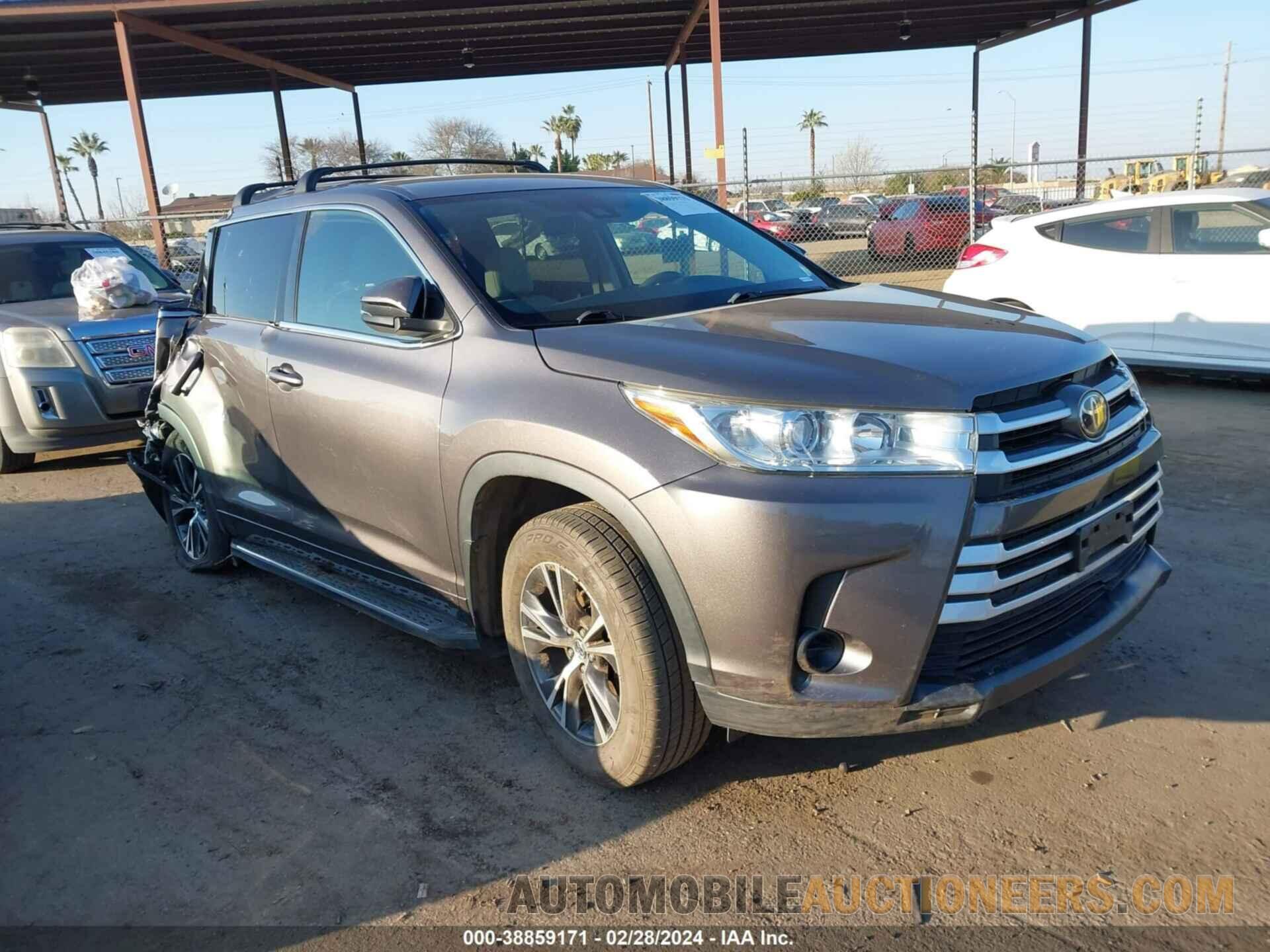 5TDBZRFH7HS374520 TOYOTA HIGHLANDER 2017