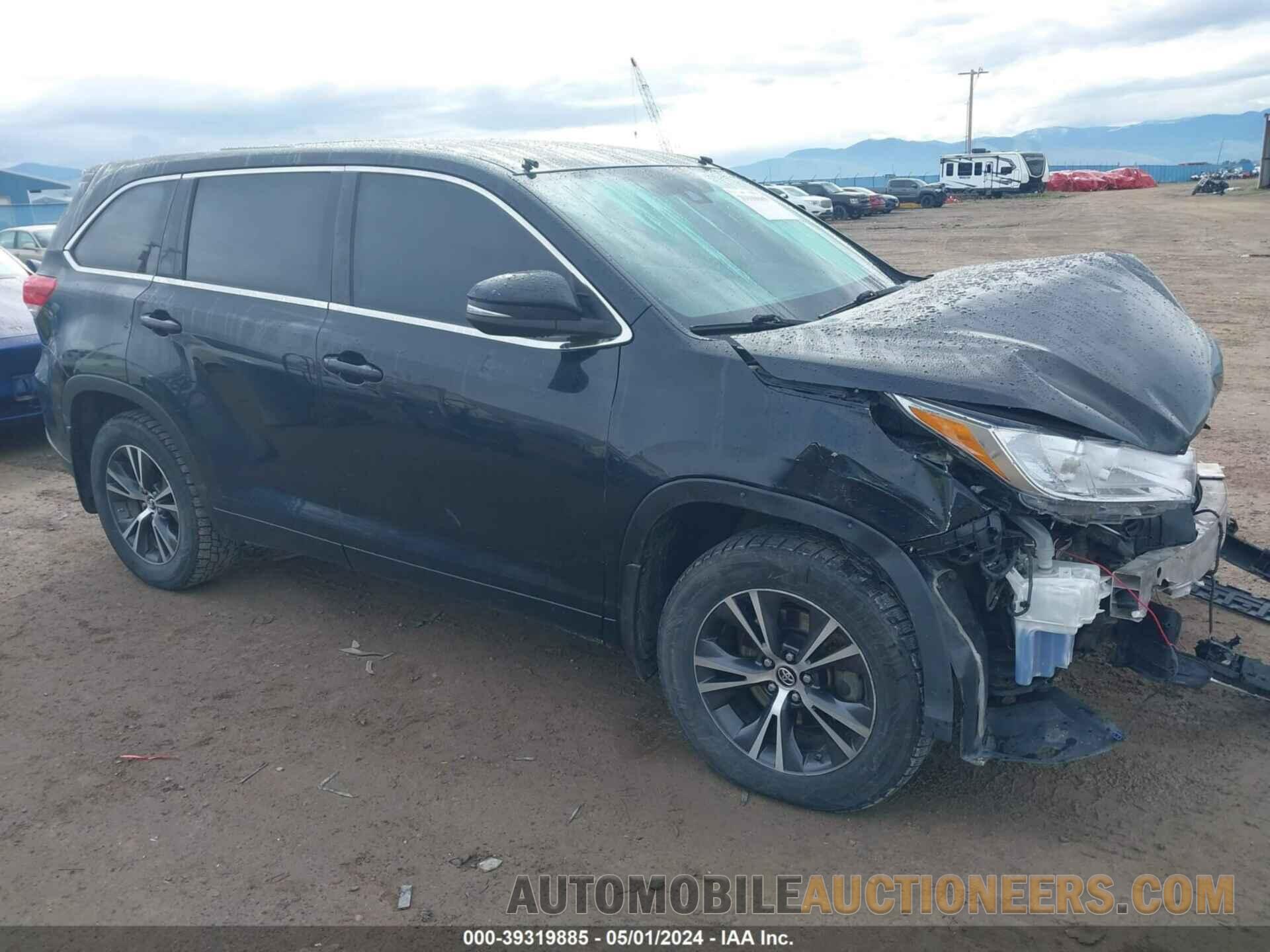 5TDBZRFH7HS376137 TOYOTA HIGHLANDER 2017