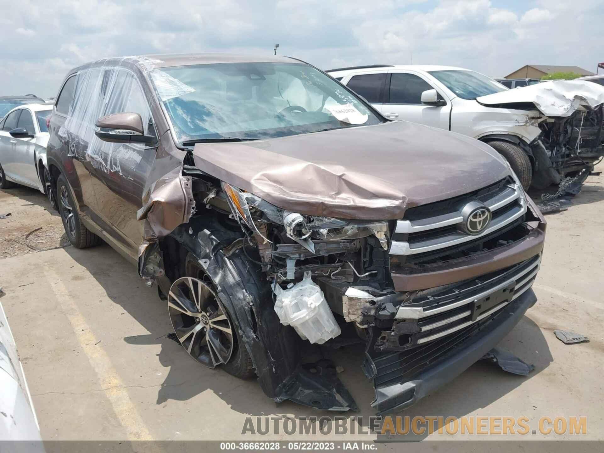 5TDBZRFH7KS714143 TOYOTA HIGHLANDER 2019