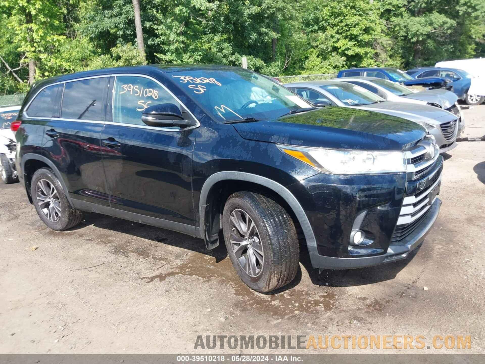 5TDBZRFH7KS726406 TOYOTA HIGHLANDER 2019