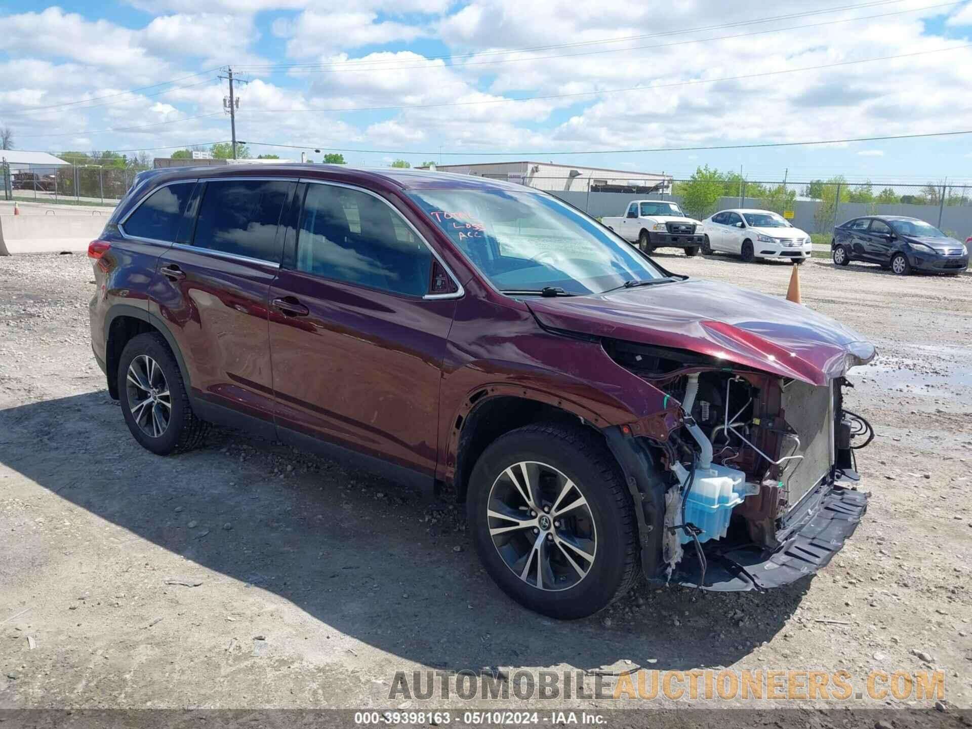 5TDBZRFH7KS963106 TOYOTA HIGHLANDER 2019