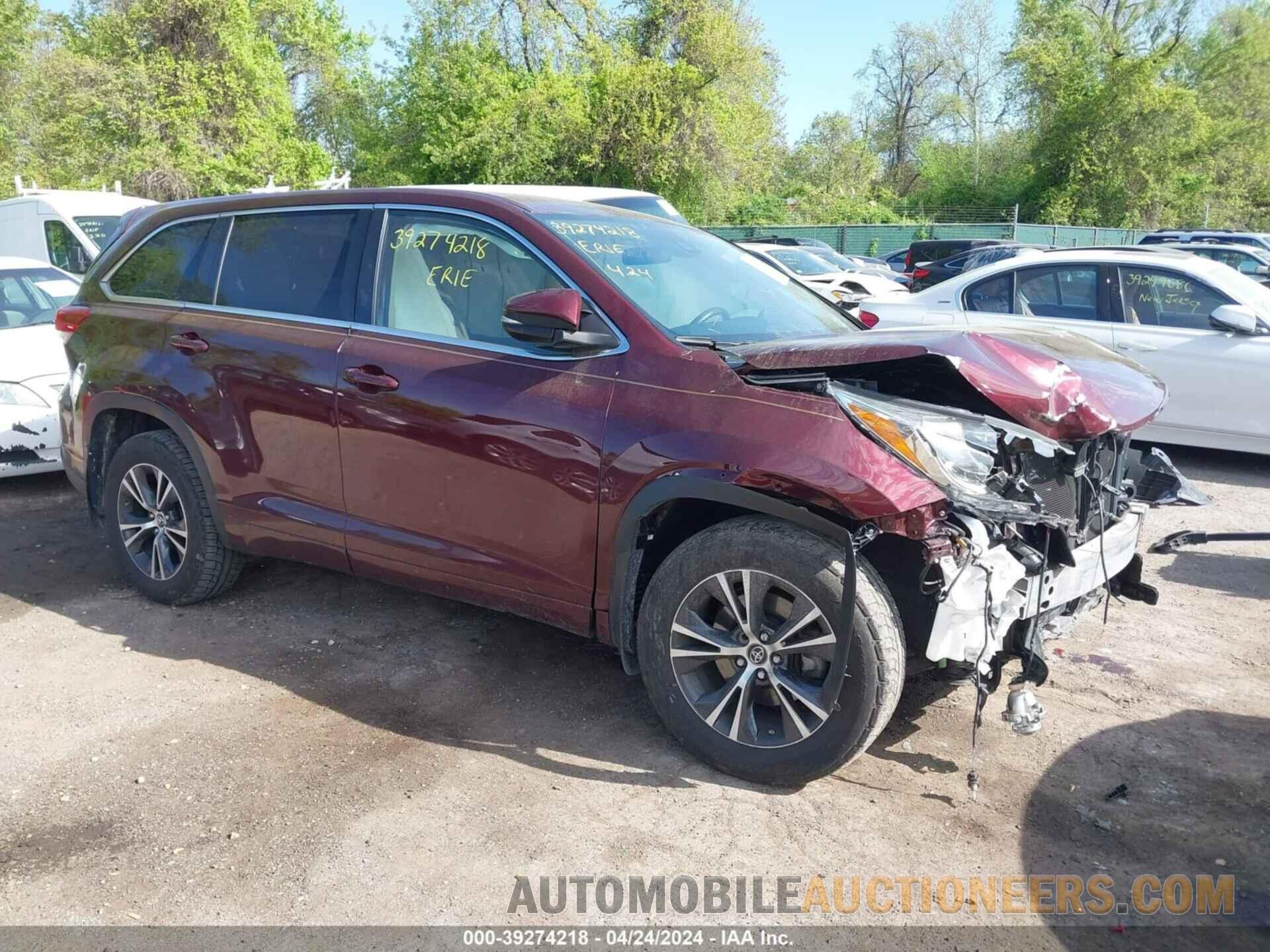 5TDBZRFH8JS496907 TOYOTA HIGHLANDER 2018