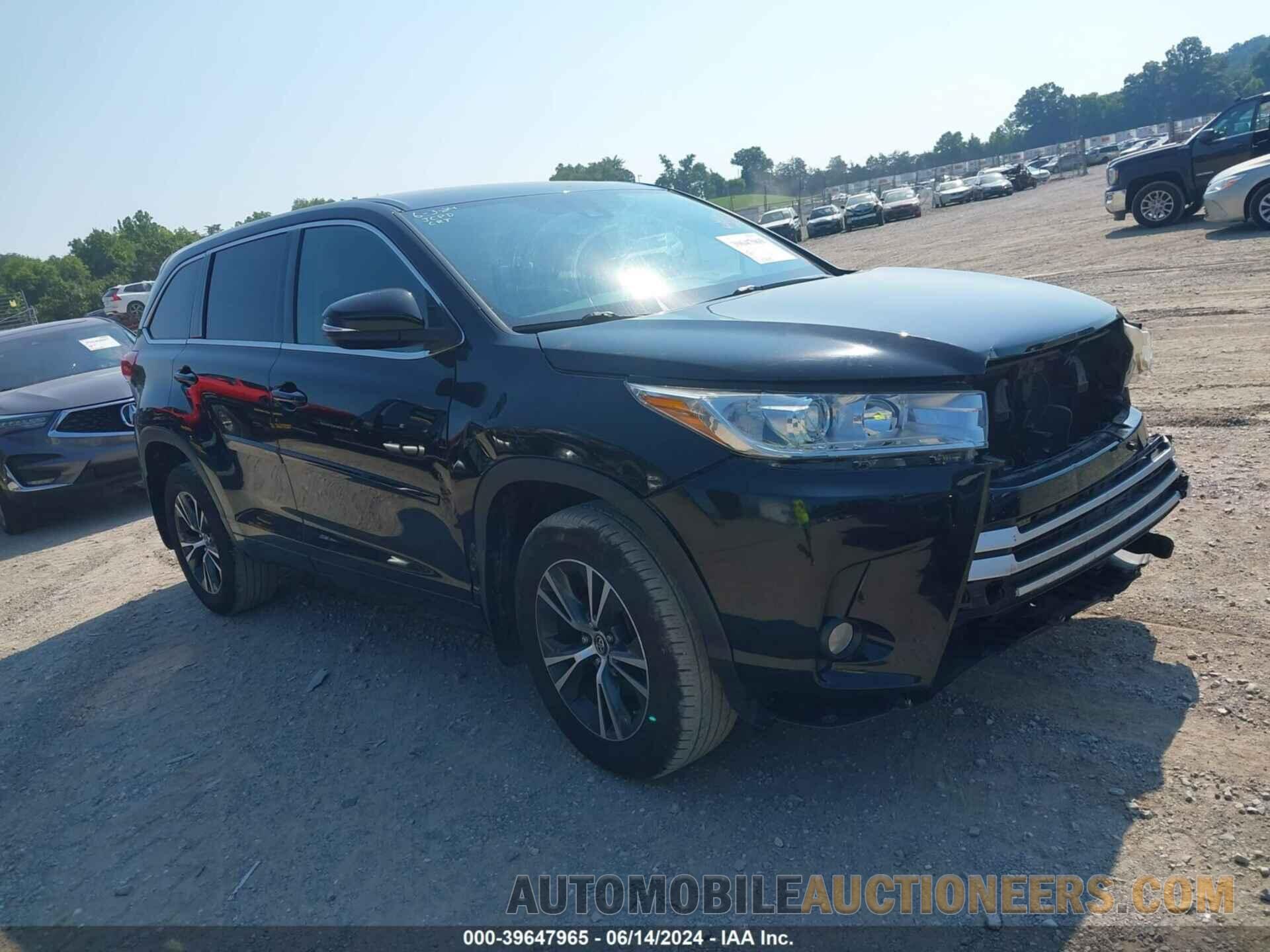 5TDBZRFH9HS380836 TOYOTA HIGHLANDER 2017