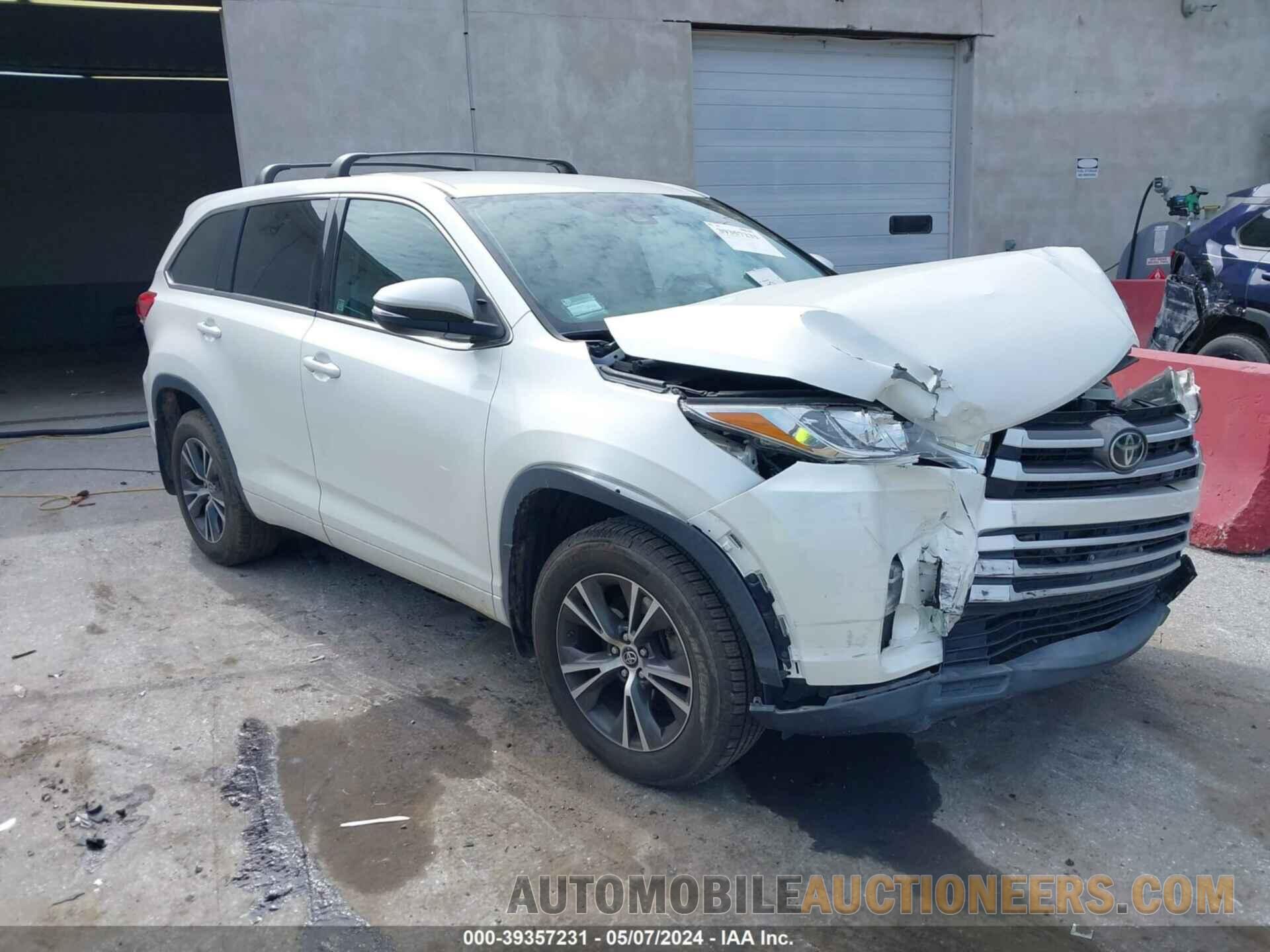 5TDBZRFH9HS400907 TOYOTA HIGHLANDER 2017