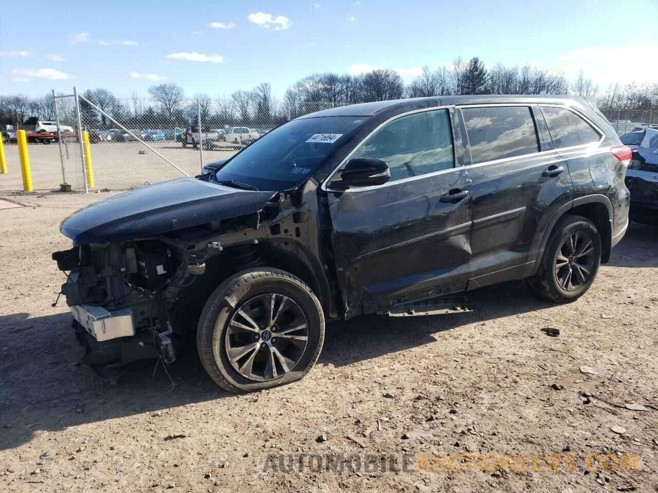 5TDBZRFH9JS858923 TOYOTA HIGHLANDER 2018