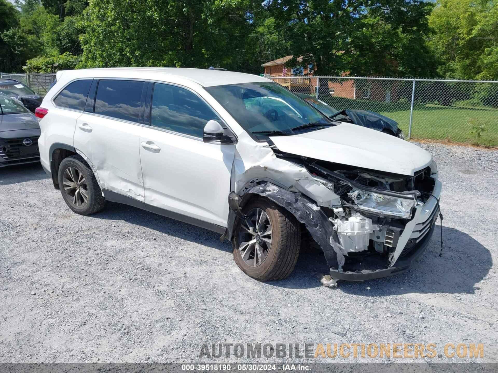 5TDBZRFH9KS922704 TOYOTA HIGHLANDER 2019