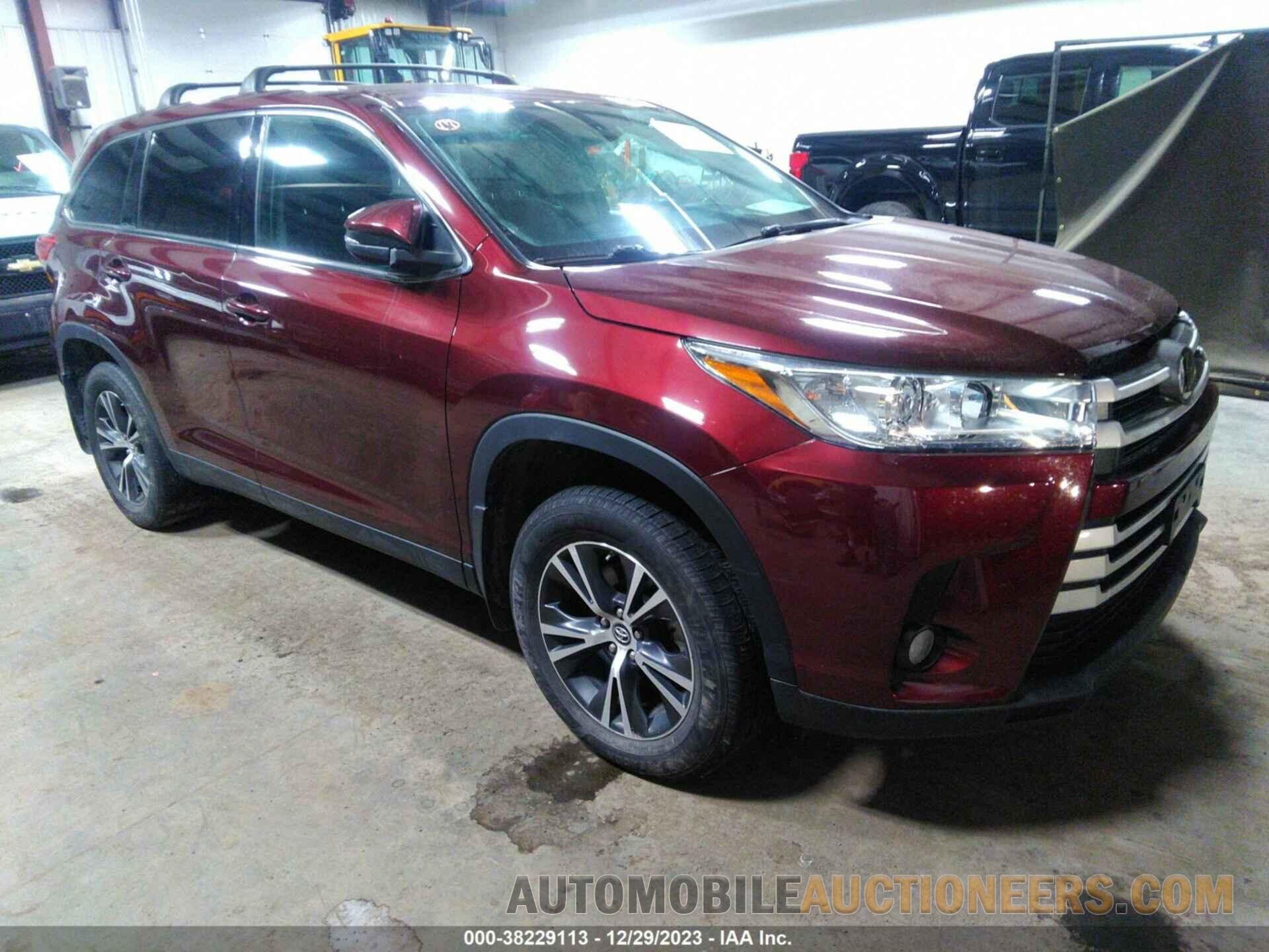 5TDBZRFH9KS951992 TOYOTA HIGHLANDER 2019