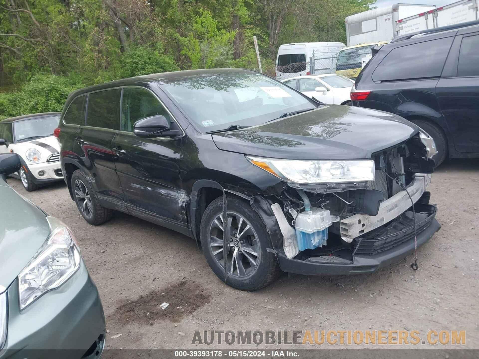 5TDBZRFH9KS990355 TOYOTA HIGHLANDER 2019