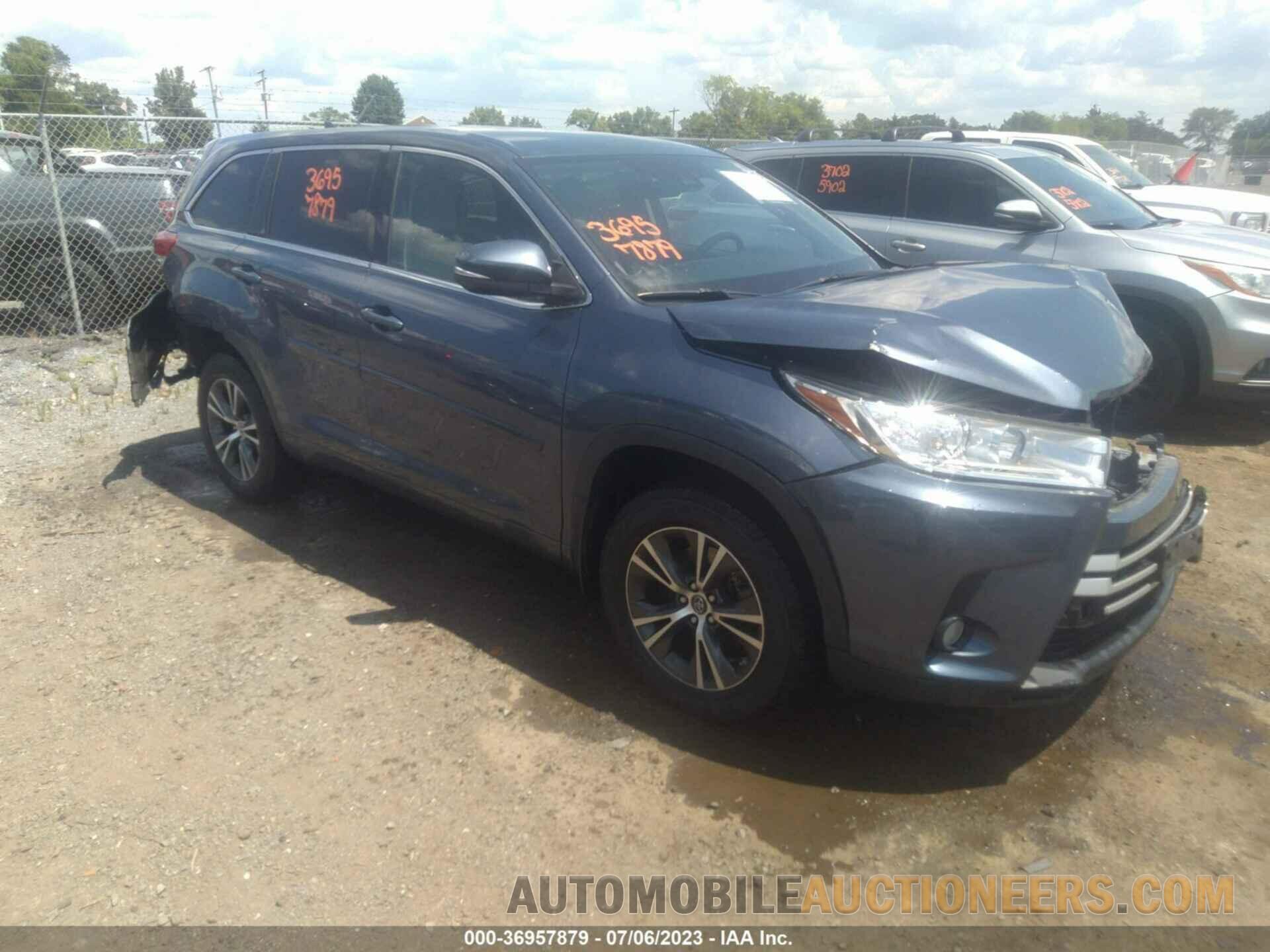 5TDBZRFHXHS389691 TOYOTA HIGHLANDER 2017