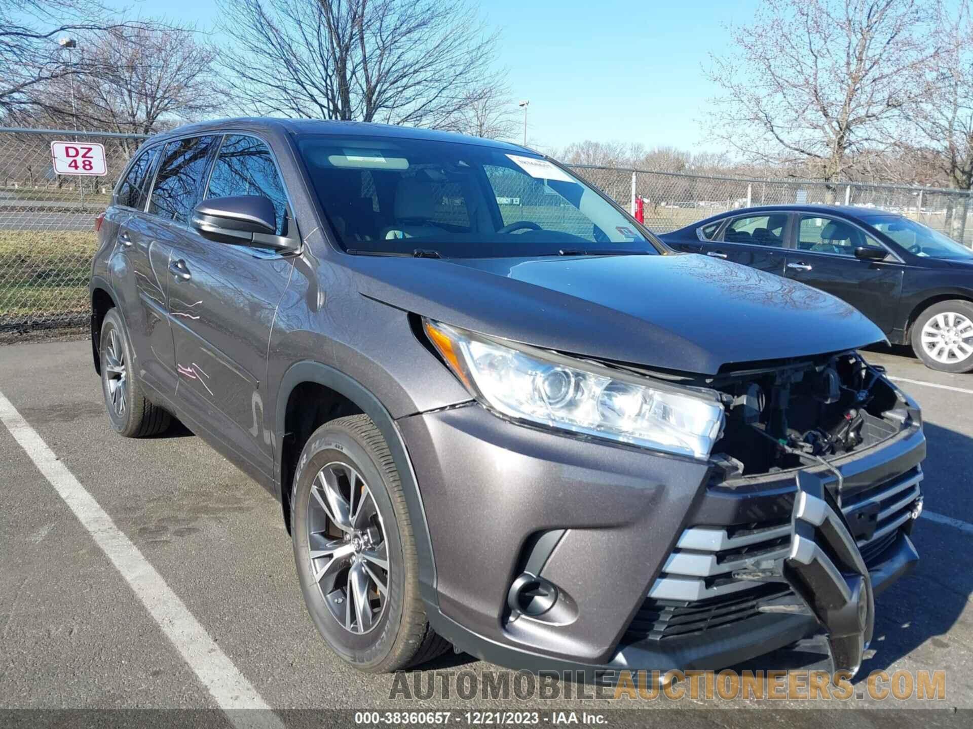 5TDBZRFHXHS414833 TOYOTA HIGHLANDER 2017