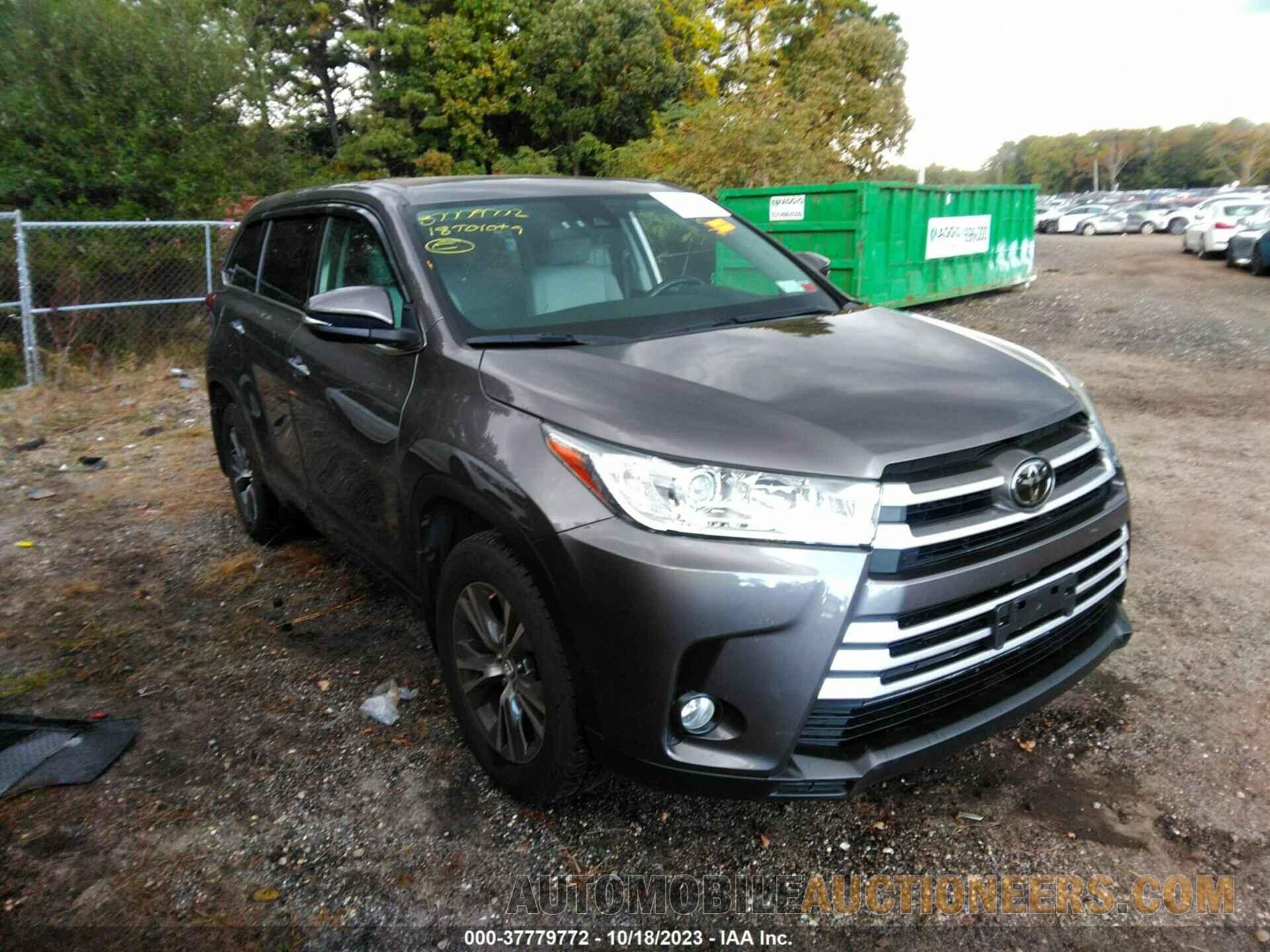 5TDBZRFHXJS492454 TOYOTA HIGHLANDER 2018