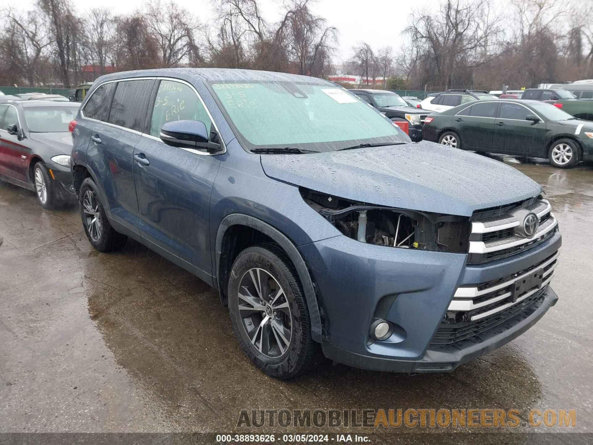 5TDBZRFHXKS746603 TOYOTA HIGHLANDER 2019