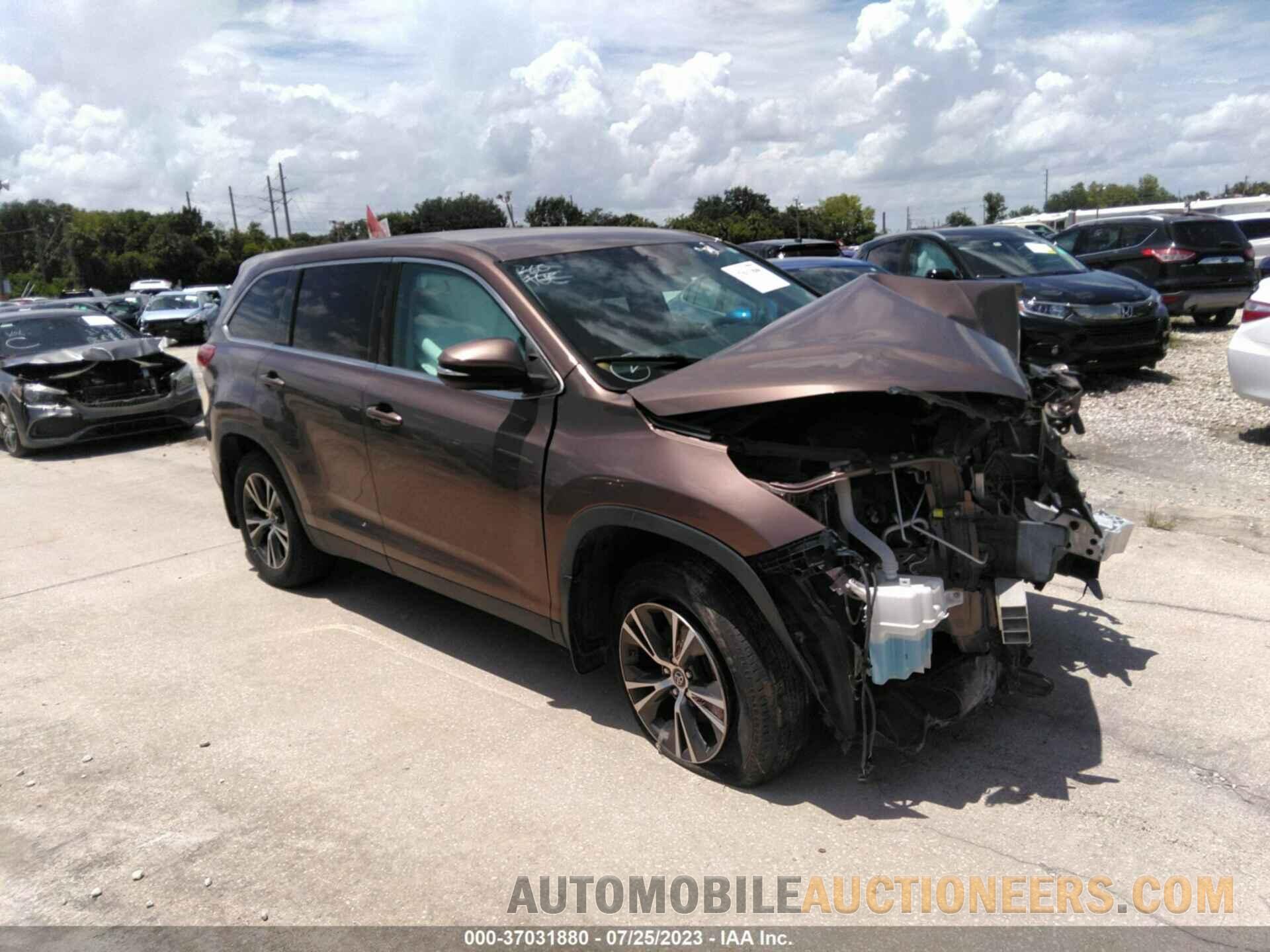 5TDBZRFHXKS945702 TOYOTA HIGHLANDER 2019