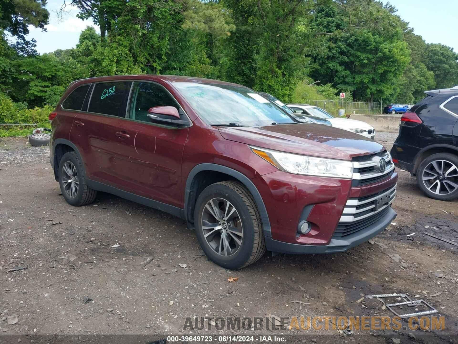 5TDBZRFHXKS985603 TOYOTA HIGHLANDER 2019