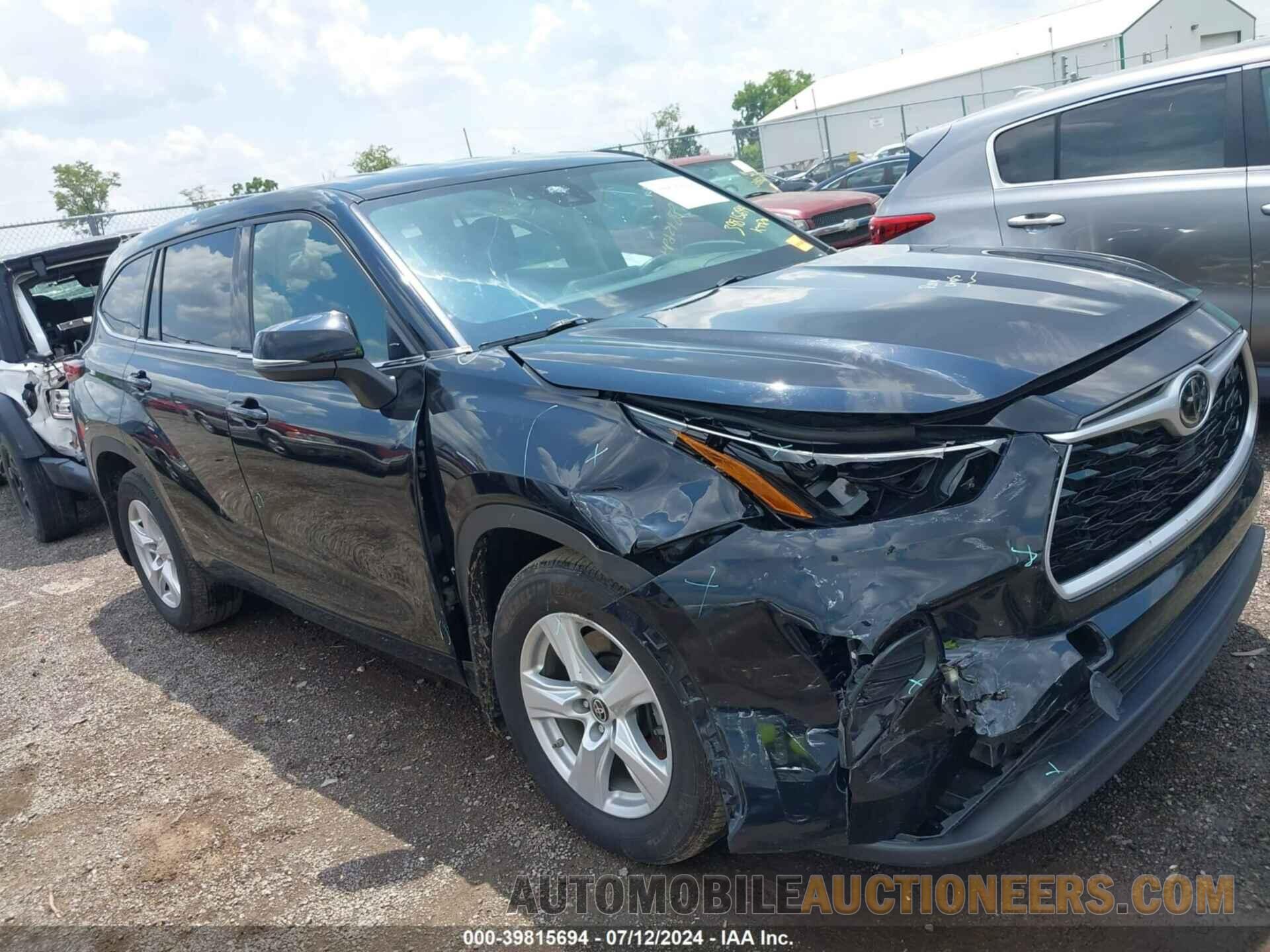 5TDCZRBH8MS124322 TOYOTA HIGHLANDER 2021