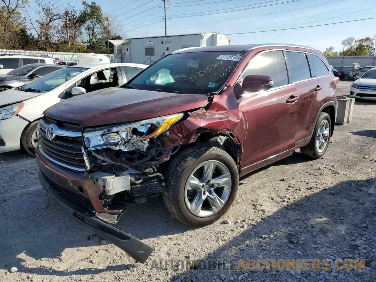 5TDDCRFH0ES004774 TOYOTA HIGHLANDER 2014