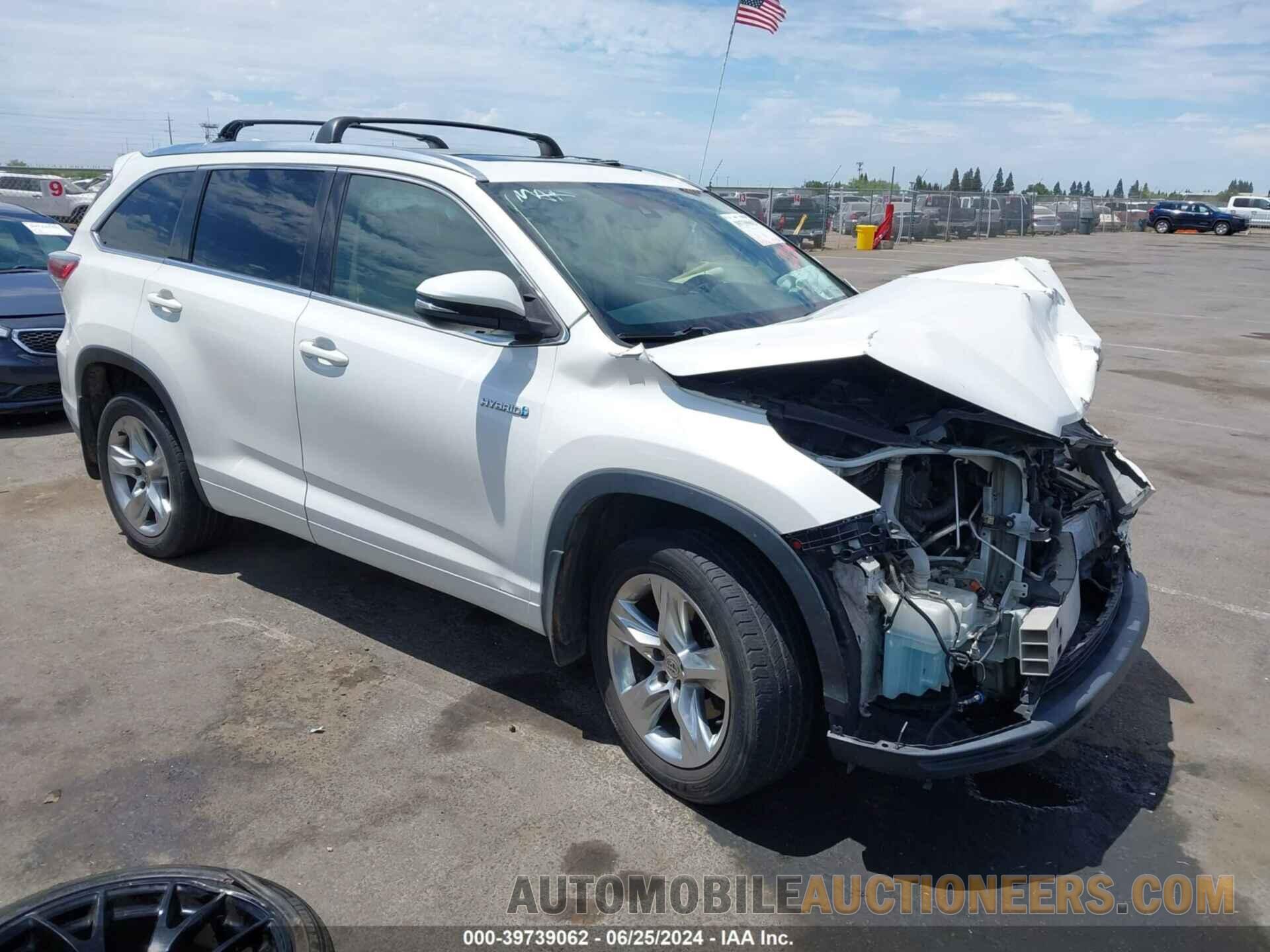 5TDDCRFH0FS009801 TOYOTA HIGHLANDER HYBRID 2015