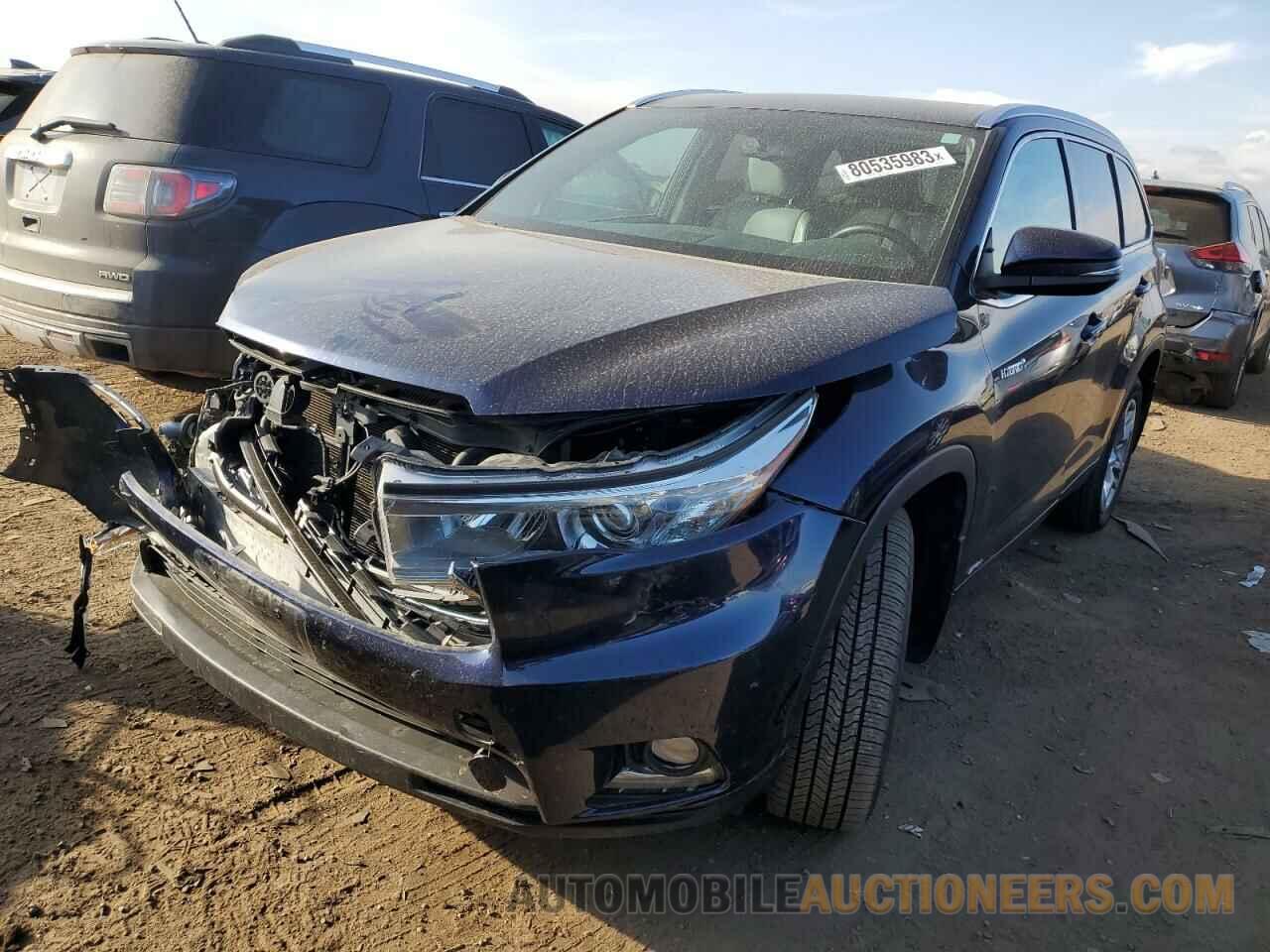 5TDDCRFH0GS020119 TOYOTA HIGHLANDER 2016