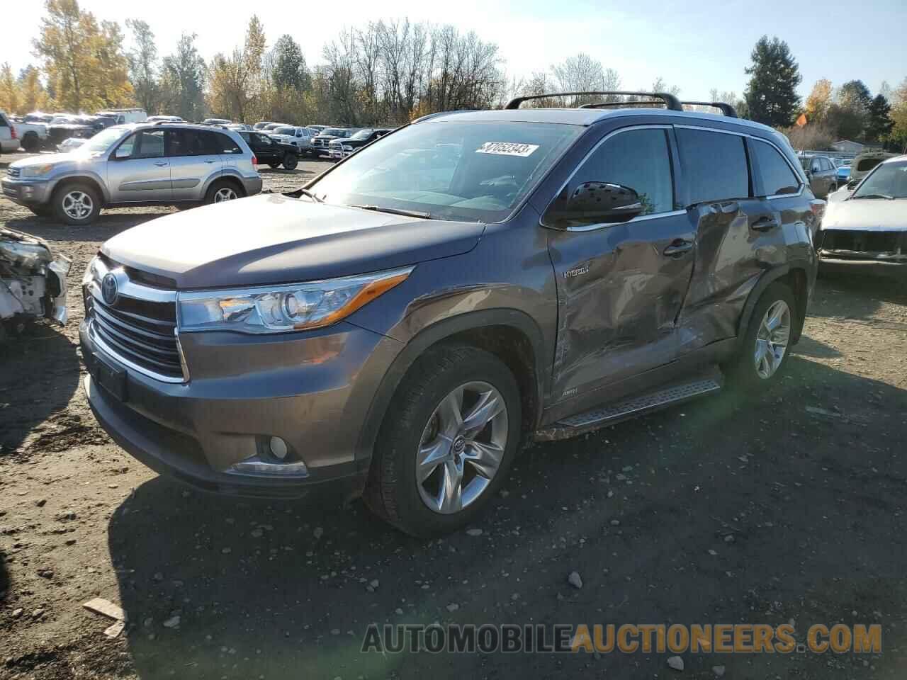 5TDDCRFH1GS016192 TOYOTA HIGHLANDER 2016