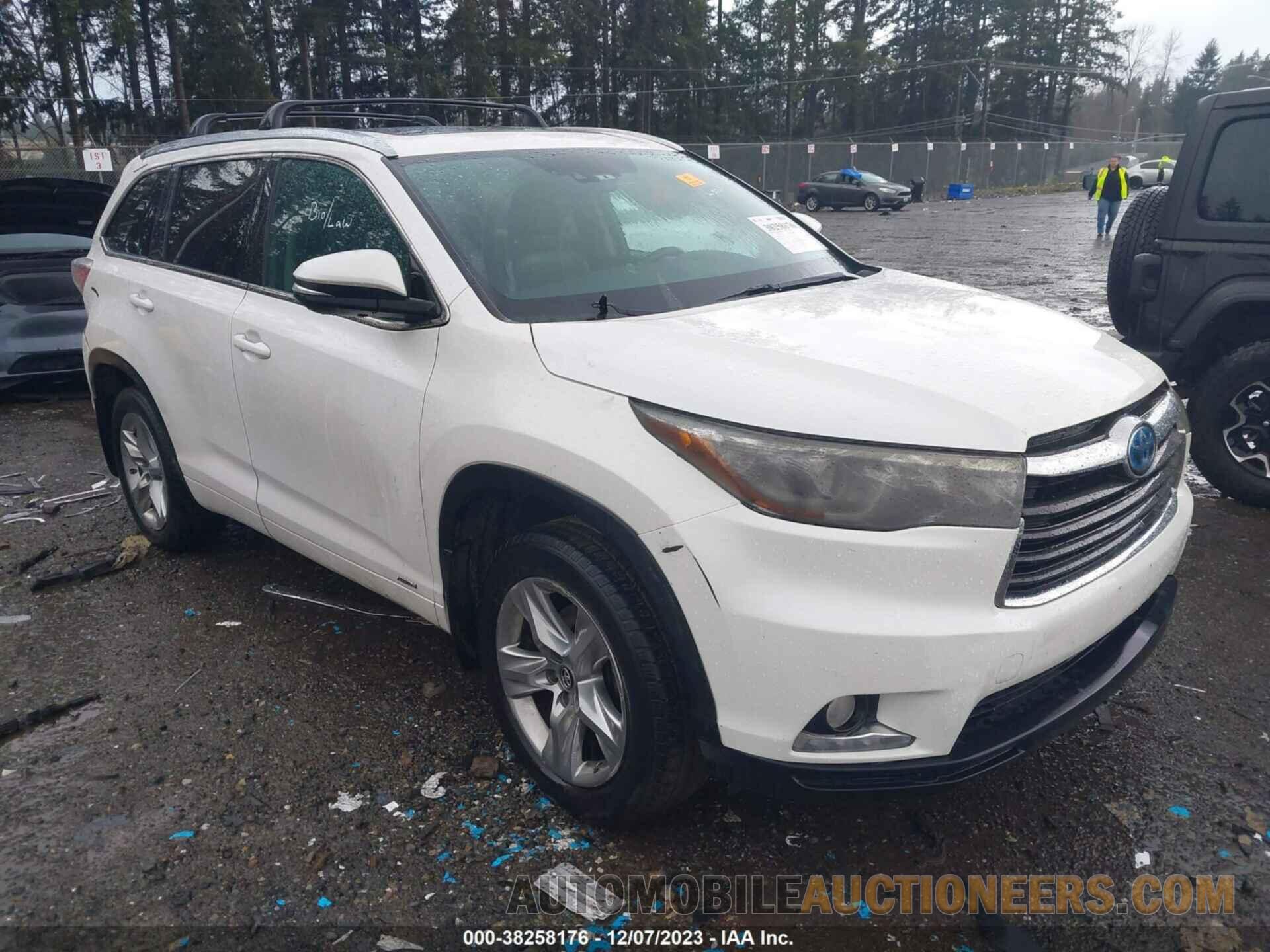 5TDDCRFH1GS020419 TOYOTA HIGHLANDER 2016