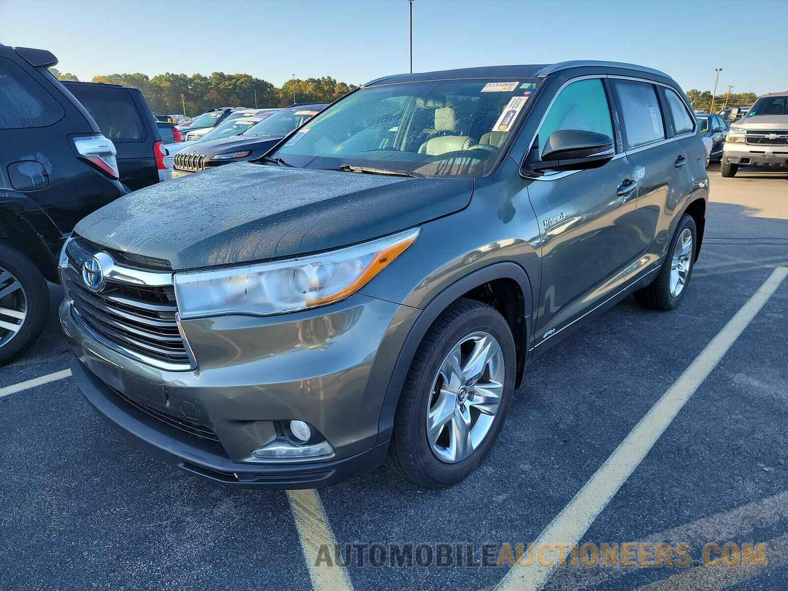 5TDDCRFH2GS015634 Toyota Highlander Hybrid 2016