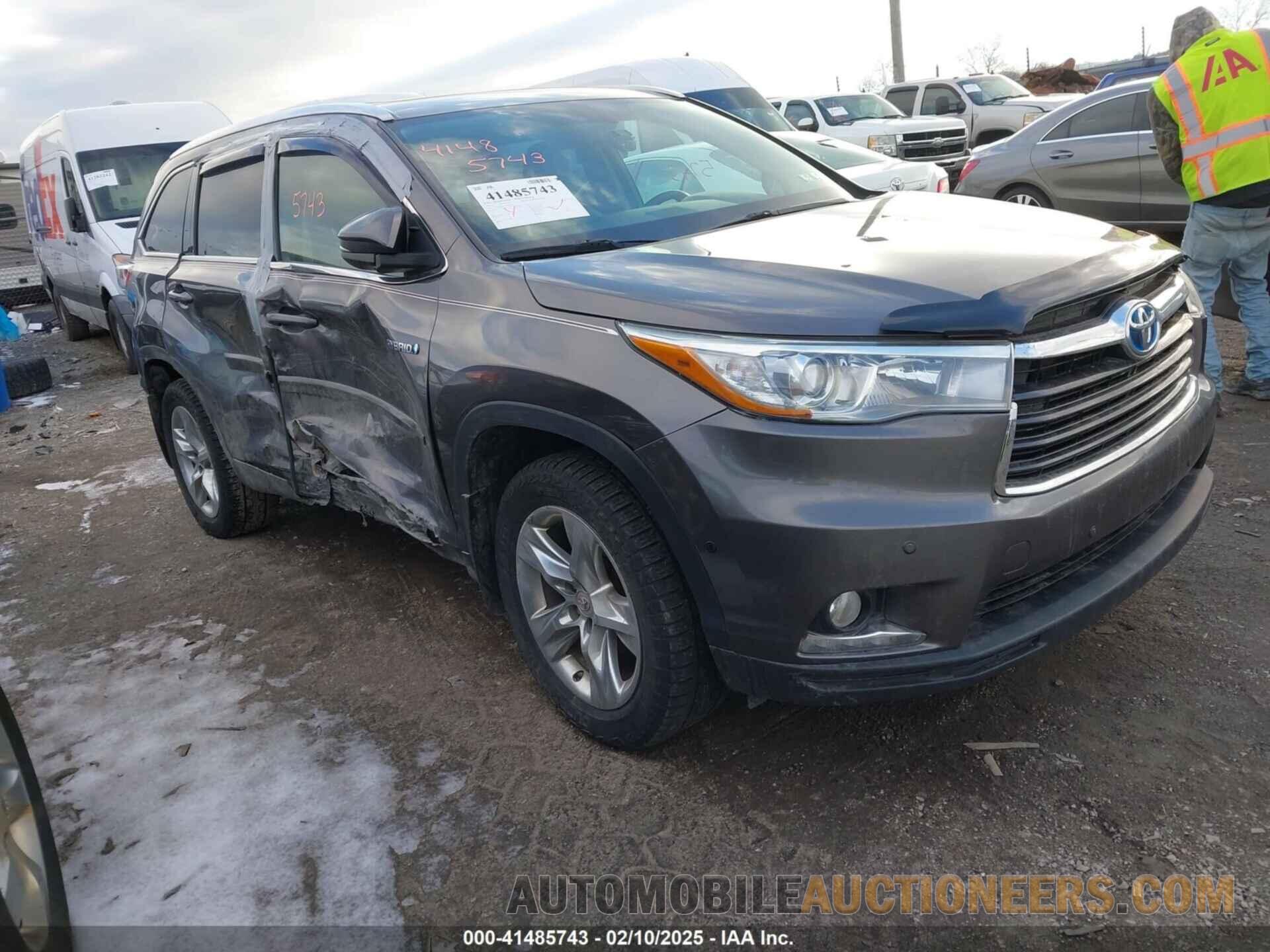 5TDDCRFH4FS009994 TOYOTA HIGHLANDER HYBRID 2015