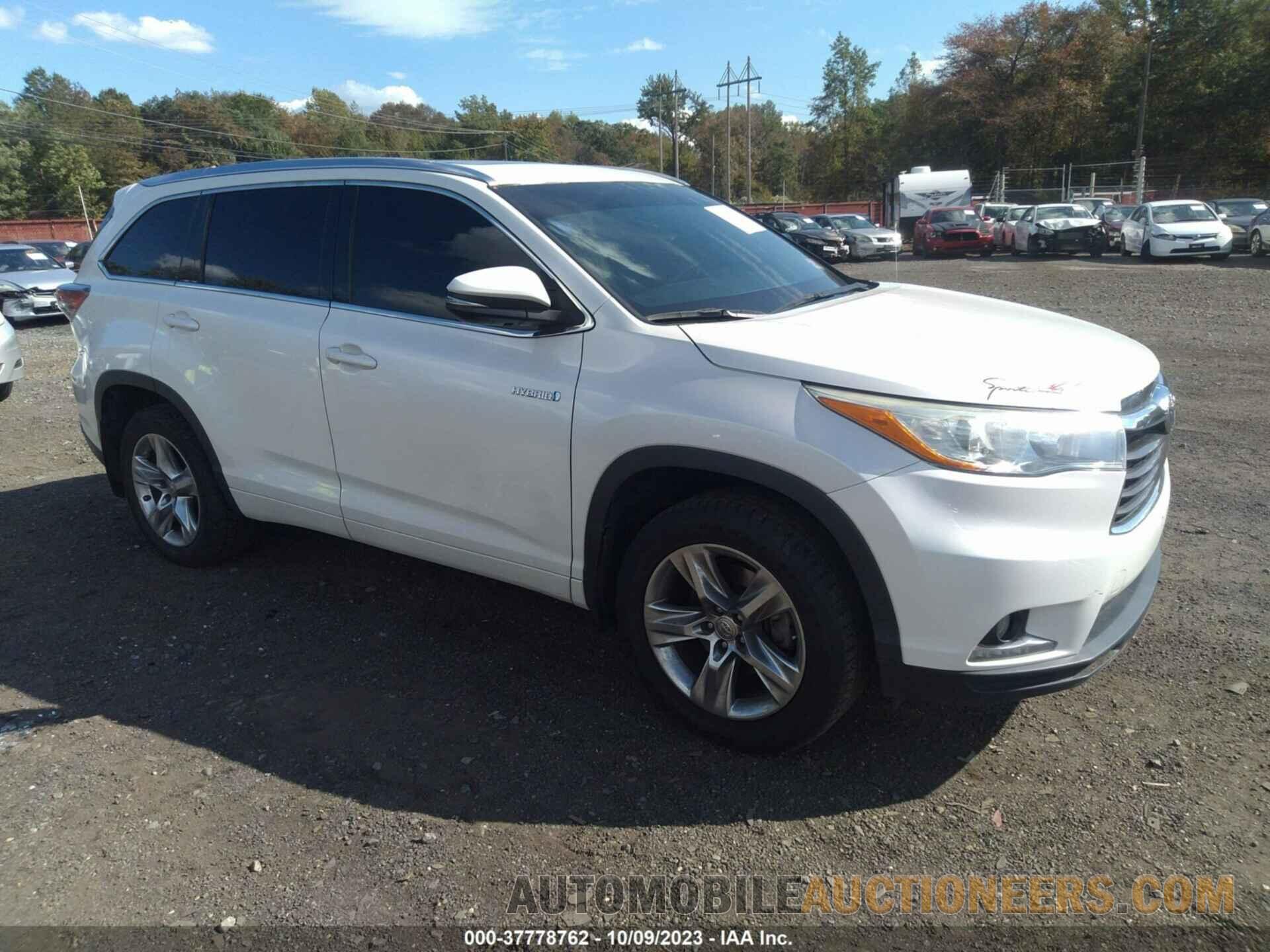 5TDDCRFH4FS012880 TOYOTA HIGHLANDER HYBRID 2015