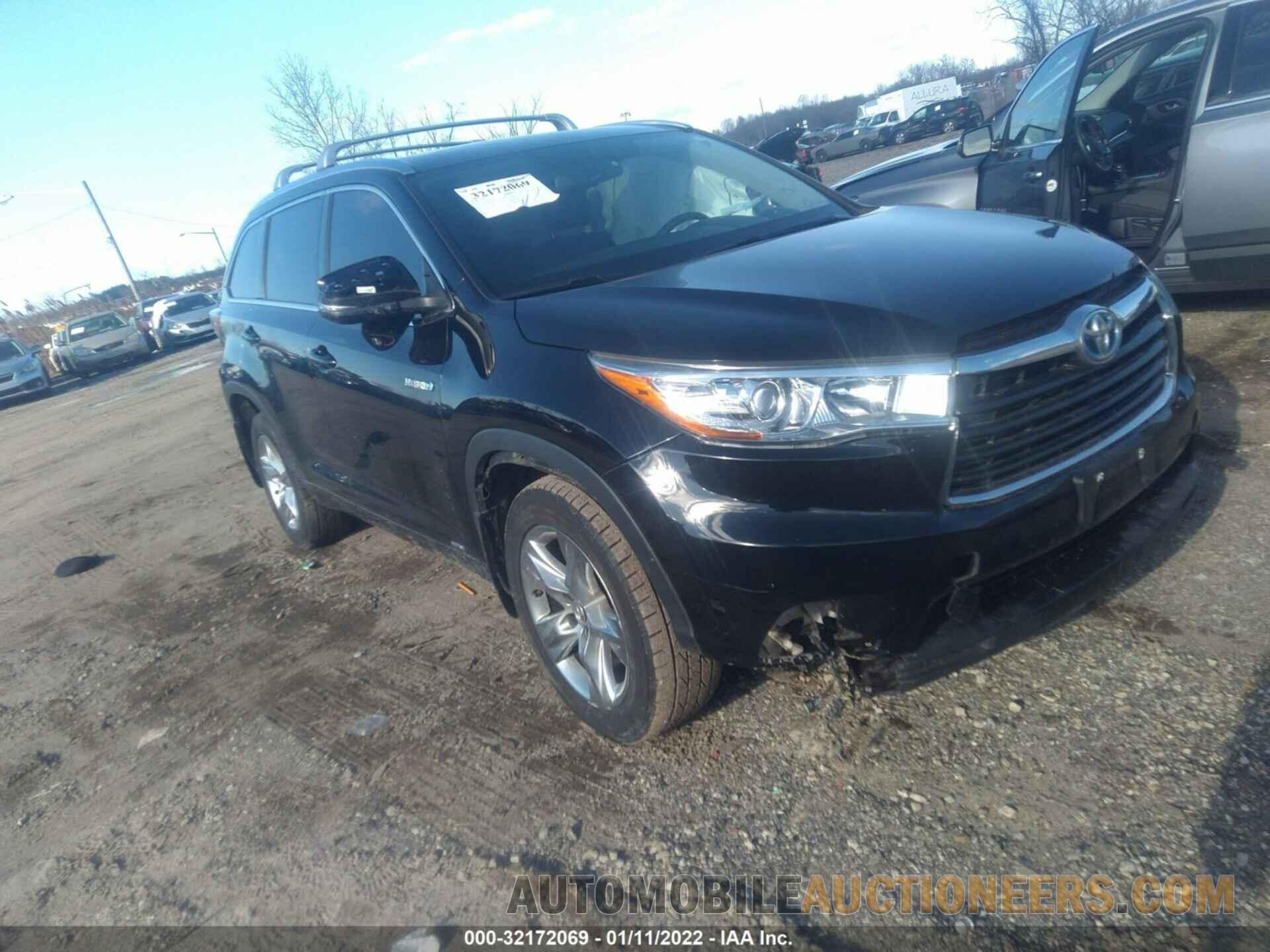 5TDDCRFH4GS014050 TOYOTA HIGHLANDER HYBRID 2016