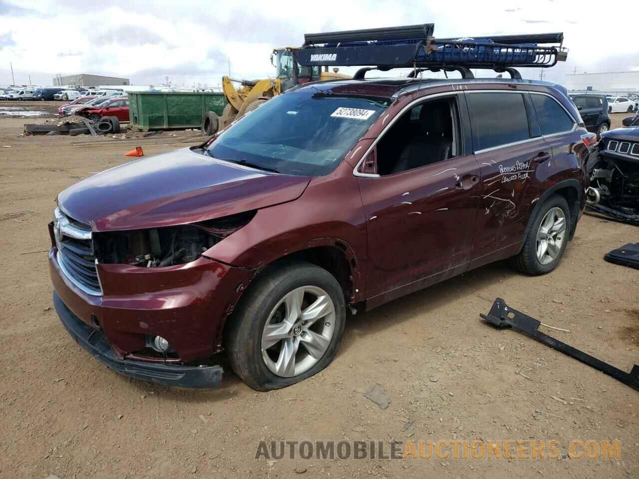 5TDDCRFH4GS017031 TOYOTA HIGHLANDER 2016