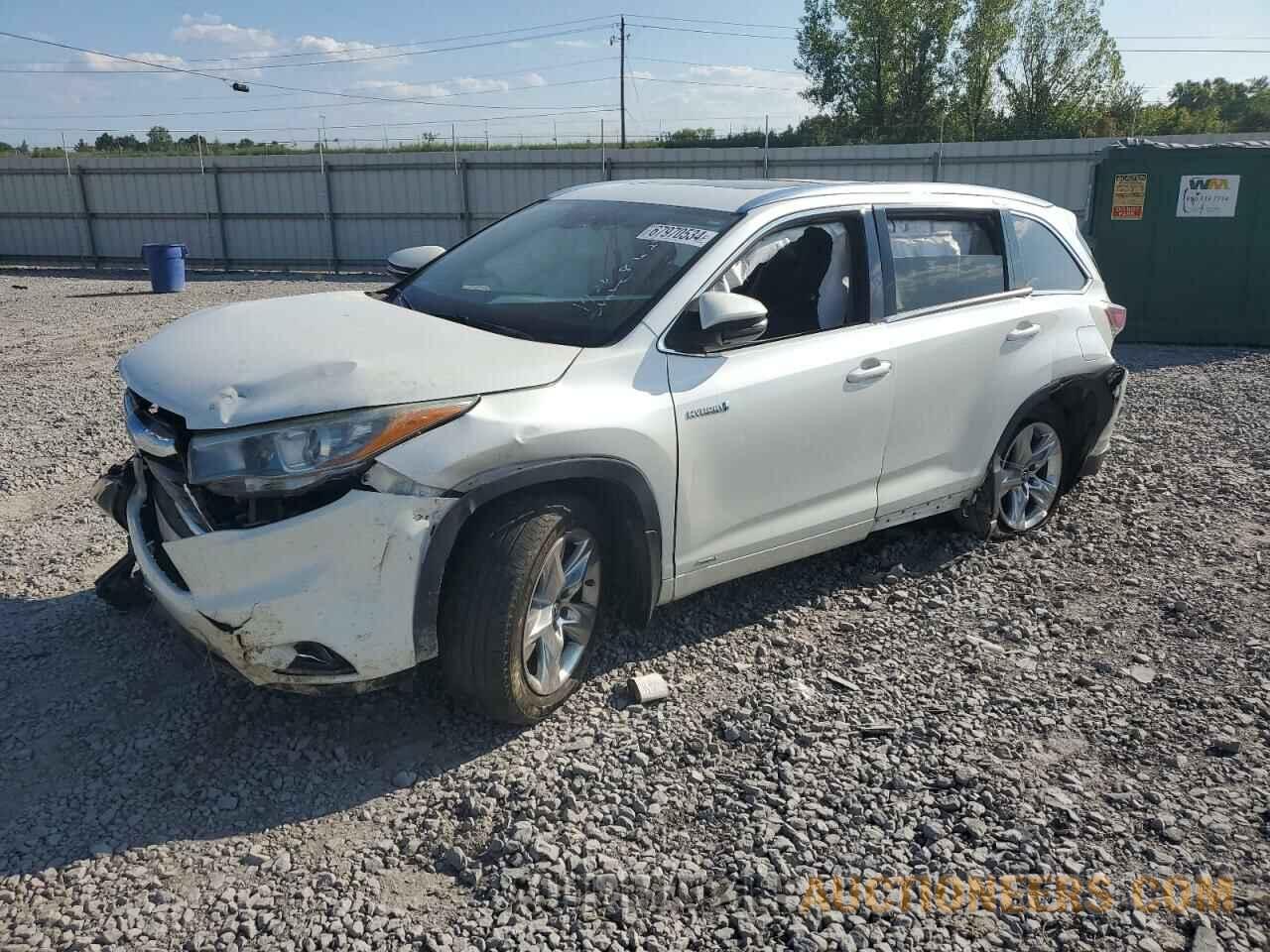 5TDDCRFH4GS017725 TOYOTA HIGHLANDER 2016