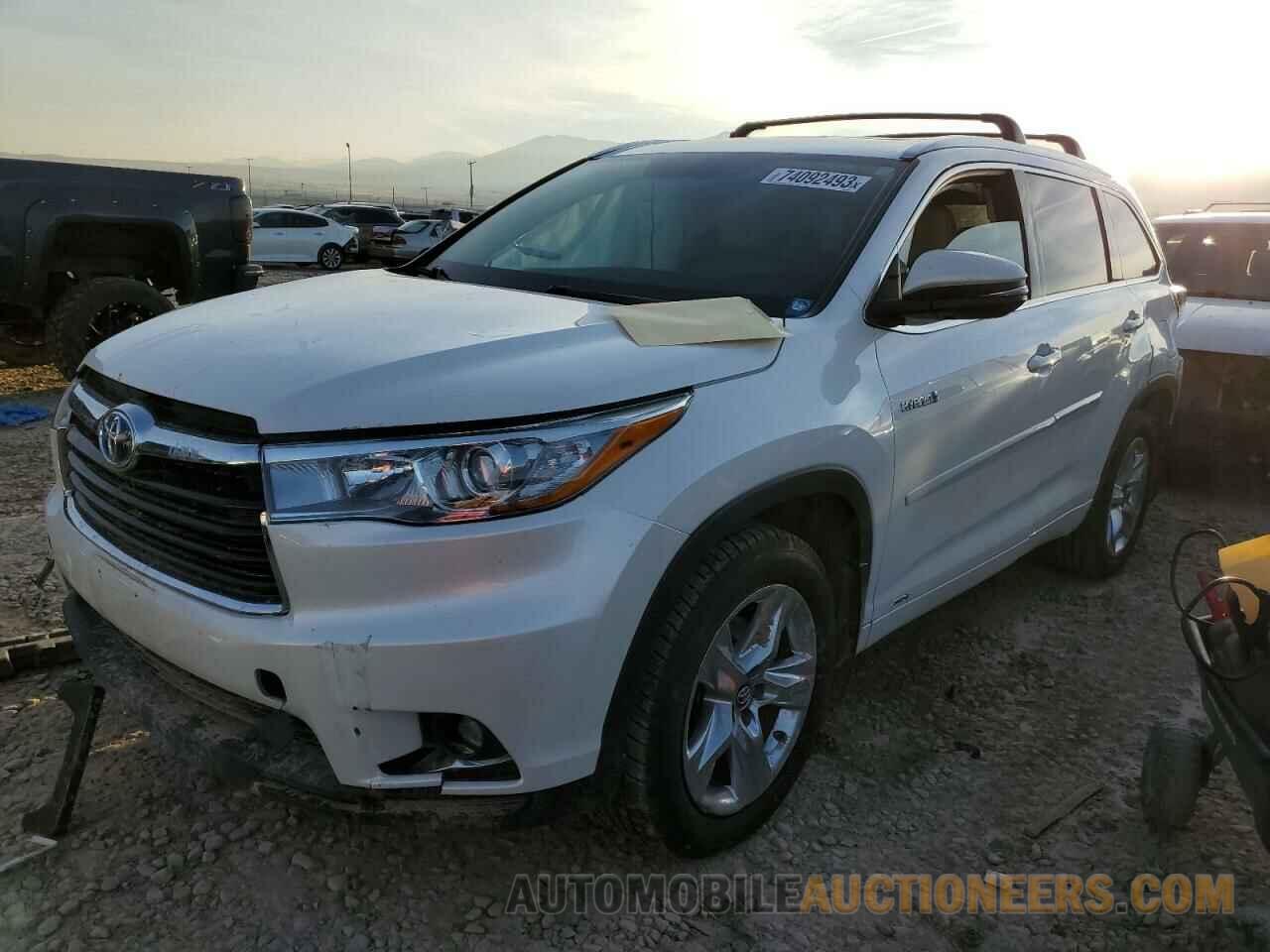 5TDDCRFH4GS020169 TOYOTA HIGHLANDER 2016