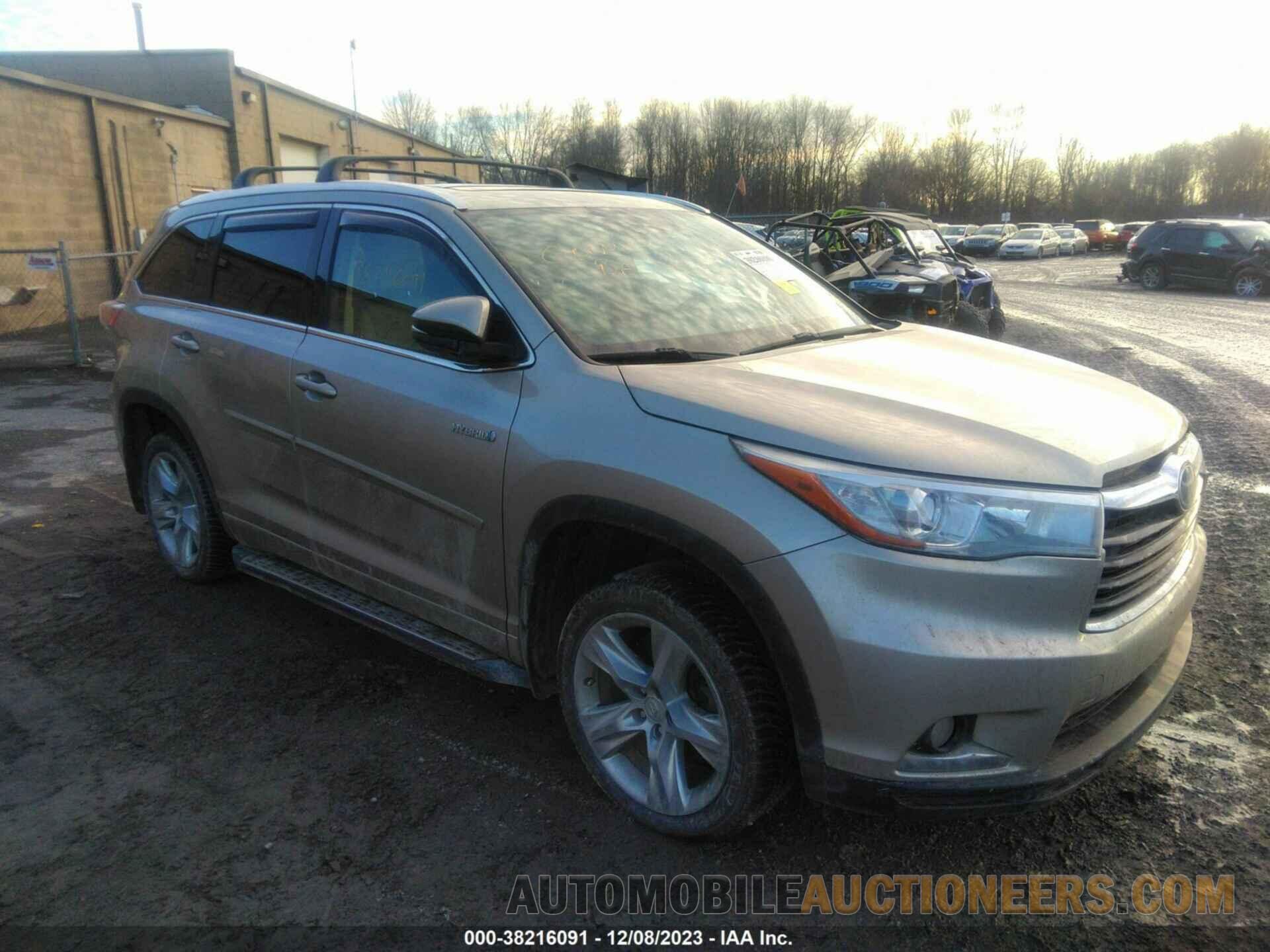 5TDDCRFH5FS009244 TOYOTA HIGHLANDER HYBRID 2015