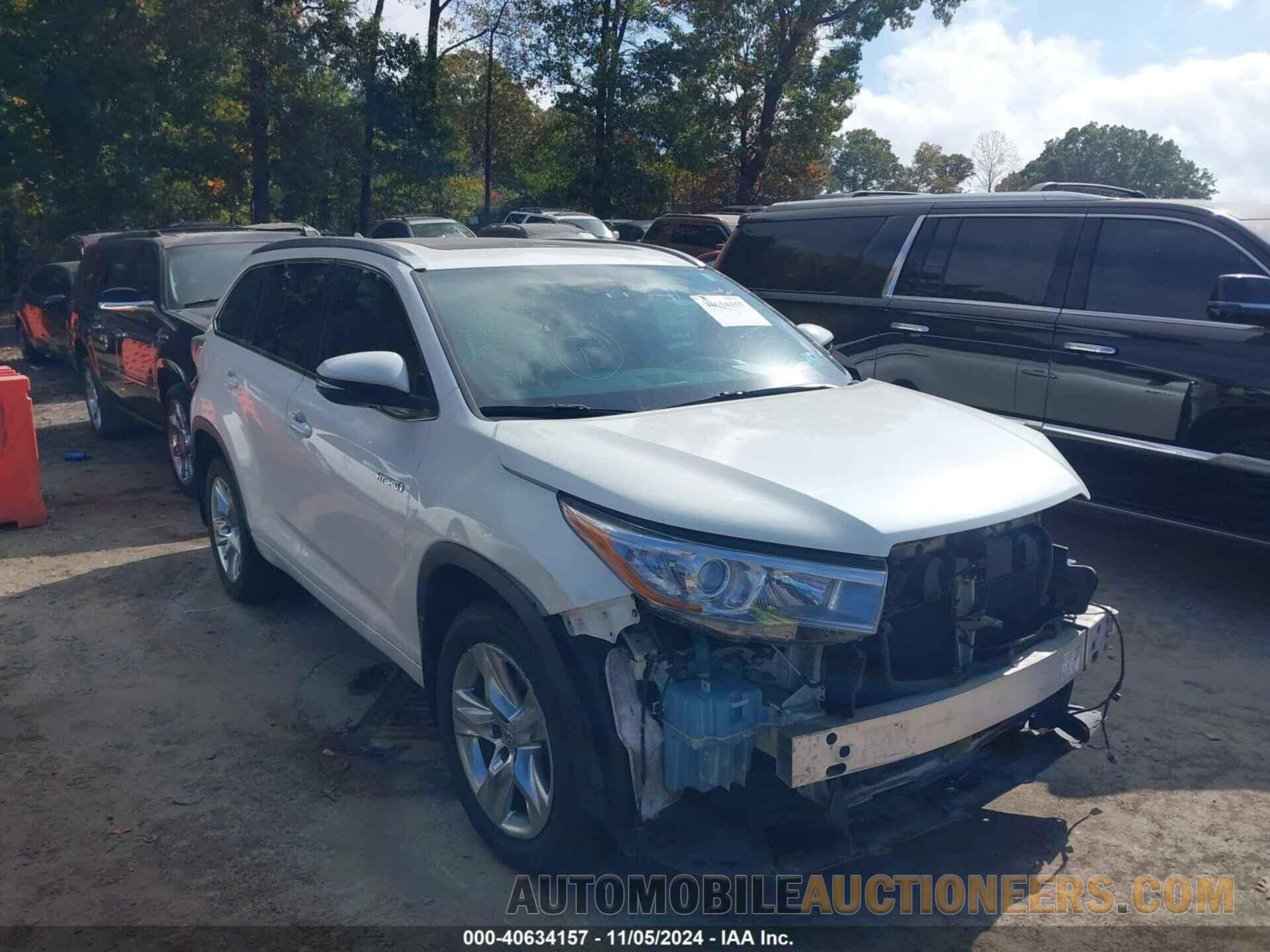 5TDDCRFH6FS010578 TOYOTA HIGHLANDER HYBRID 2015