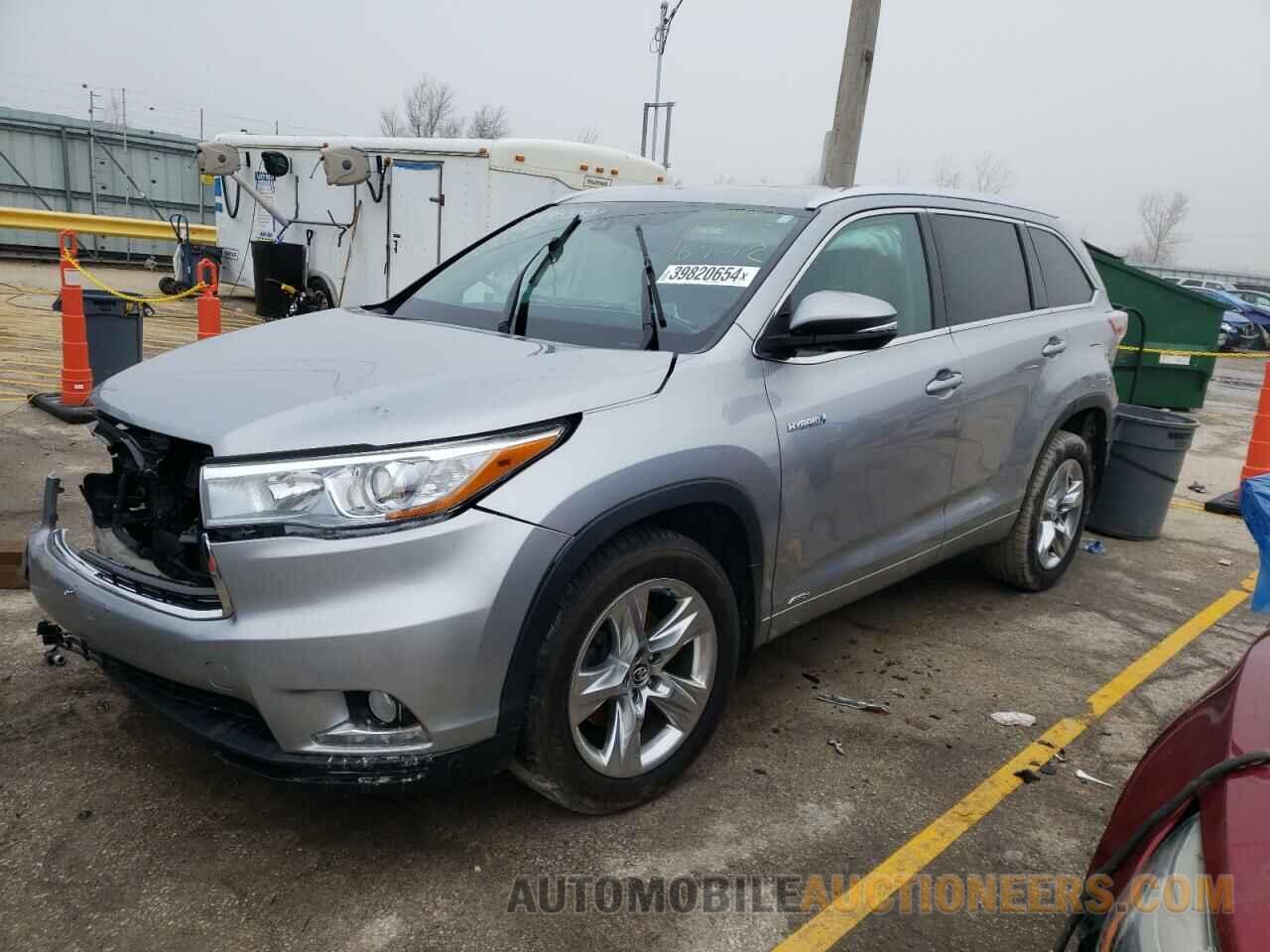 5TDDCRFH7GS016942 TOYOTA HIGHLANDER 2016