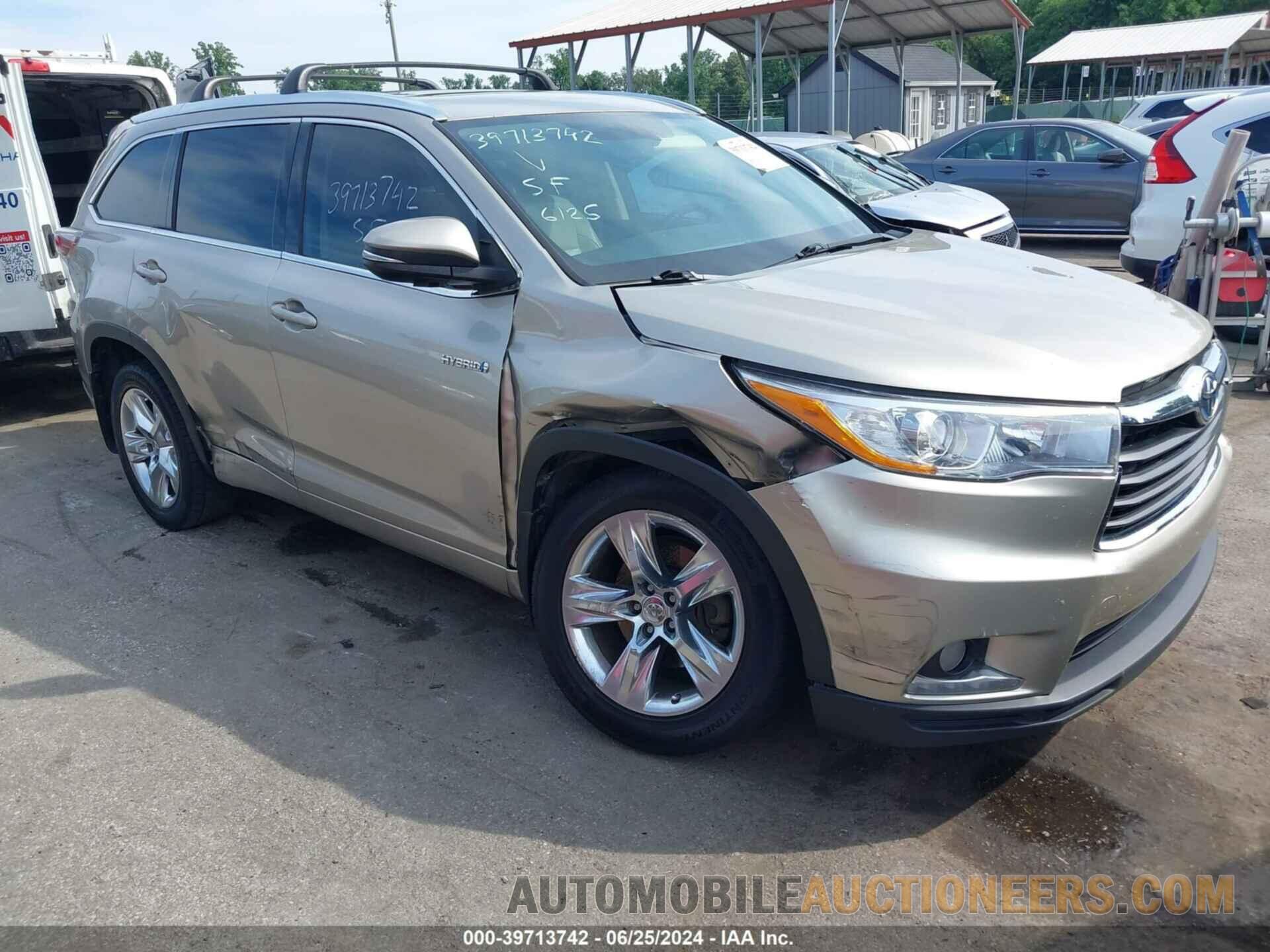 5TDDCRFH9FS007254 TOYOTA HIGHLANDER HYBRID 2015