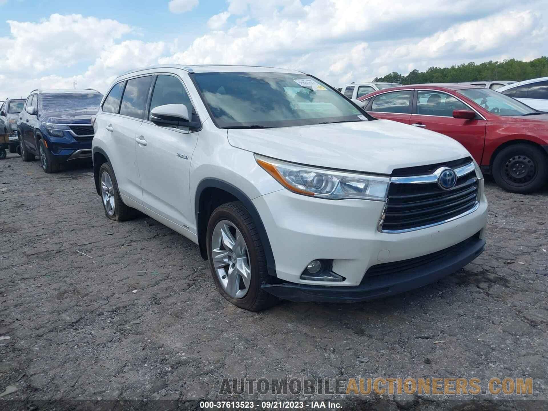 5TDDCRFH9GS013993 TOYOTA HIGHLANDER HYBRID 2016