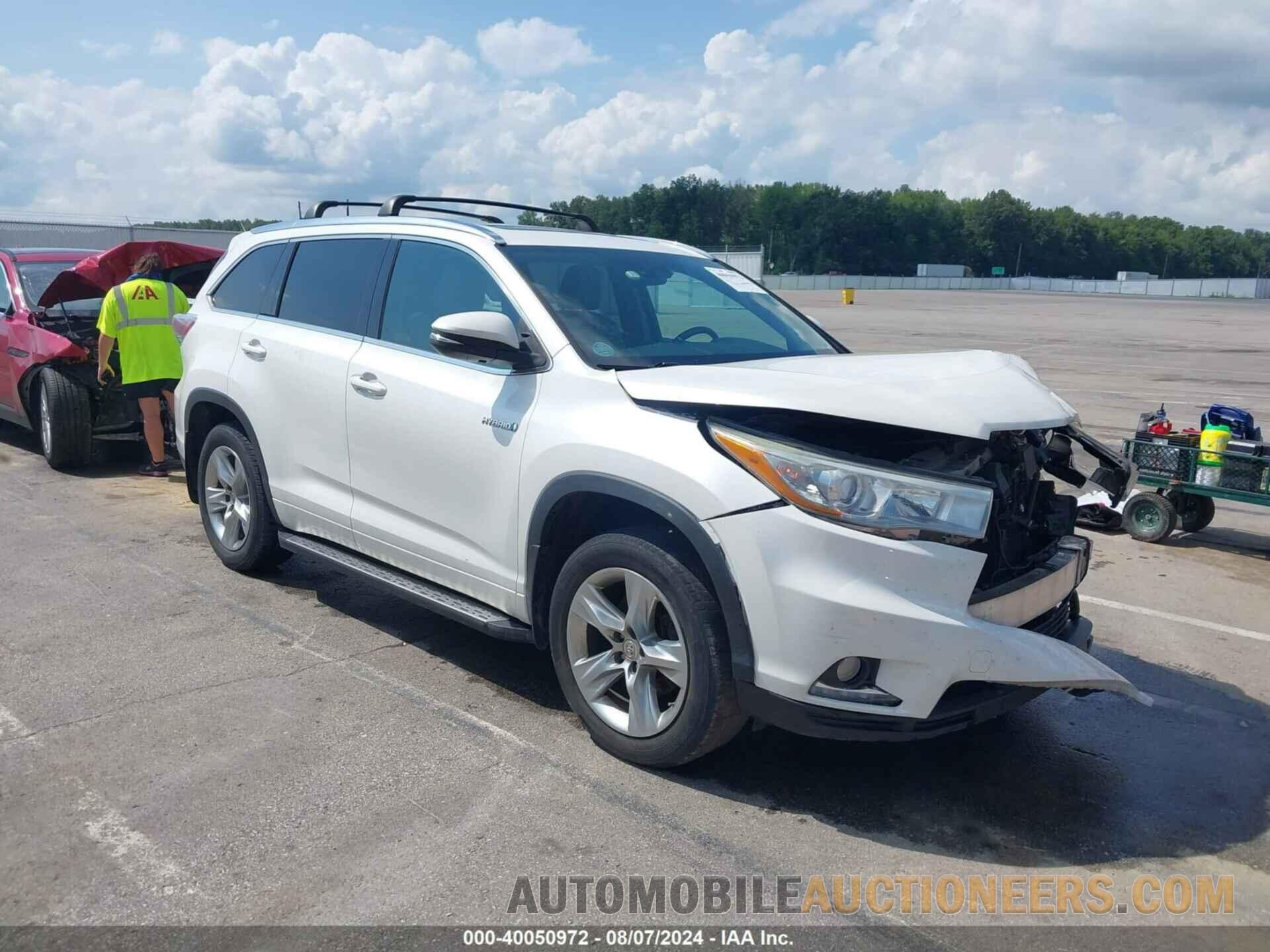 5TDDCRFHXFS013449 TOYOTA HIGHLANDER HYBRID 2015