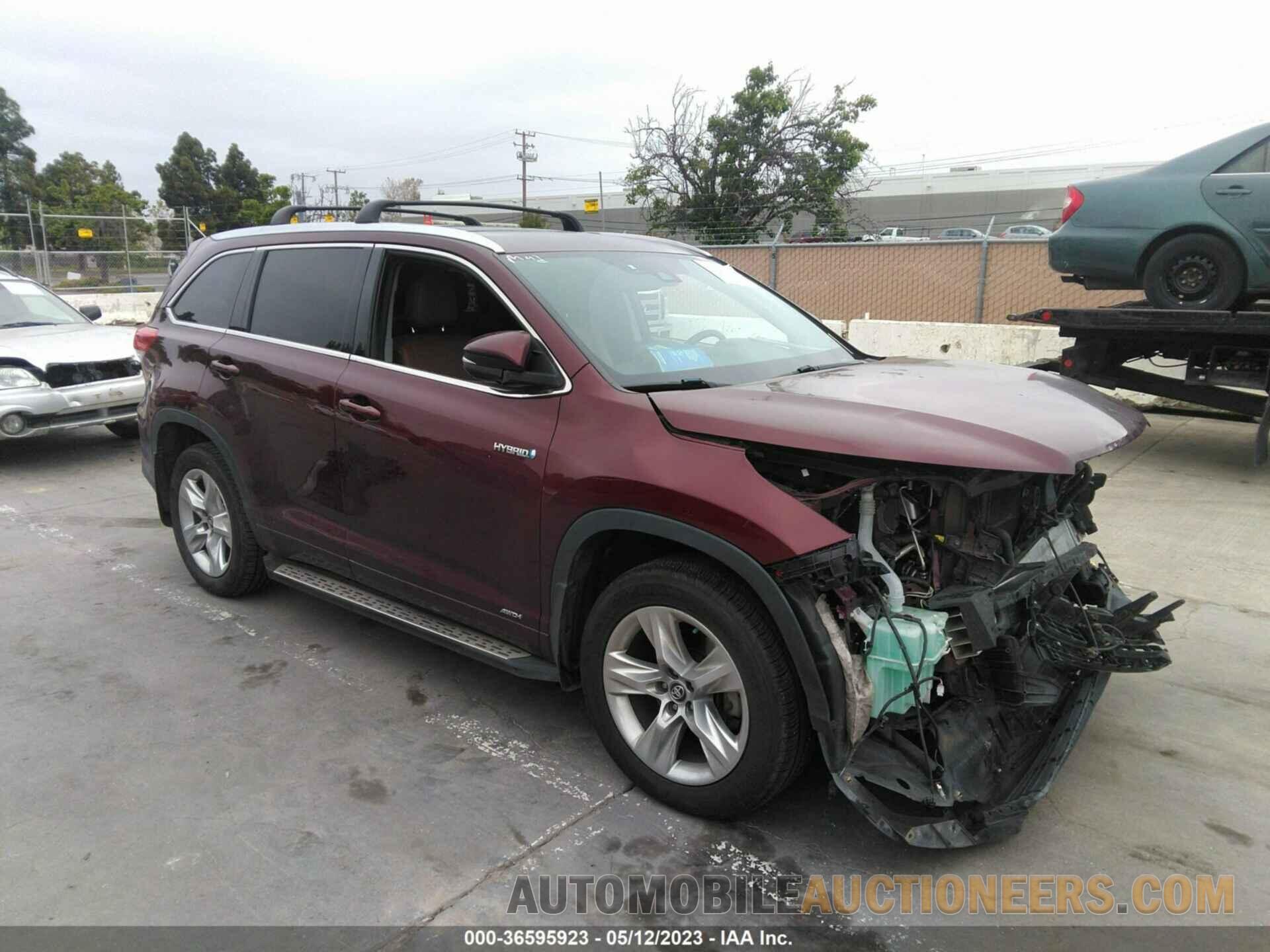 5TDDGRFH0HS025875 TOYOTA HIGHLANDER 2017