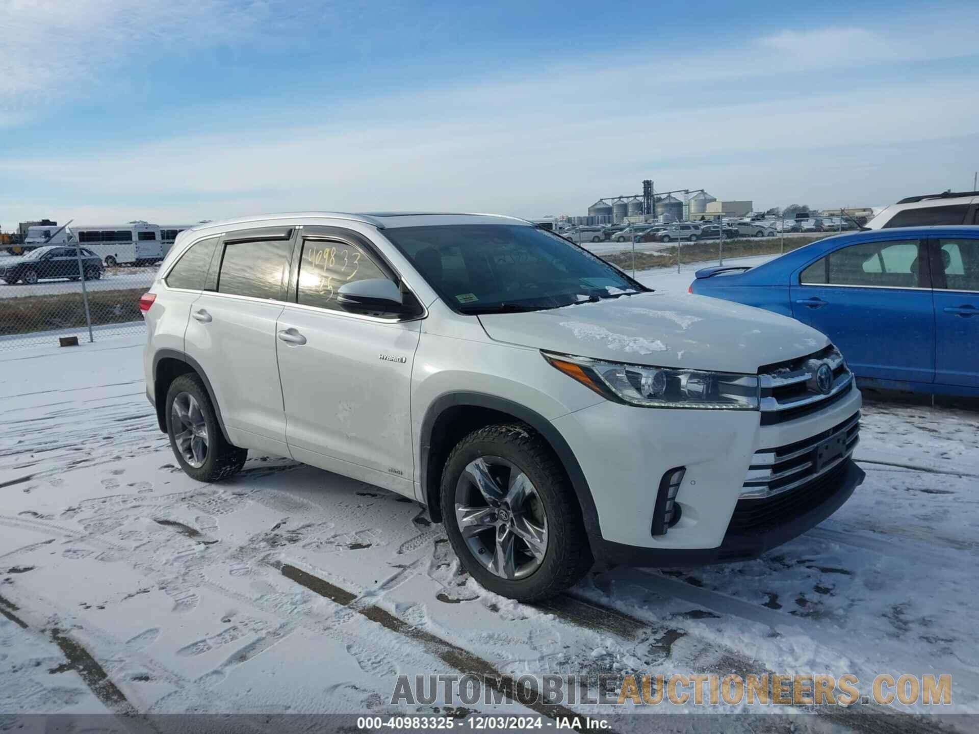 5TDDGRFH0JS041001 TOYOTA HIGHLANDER HYBRID 2018