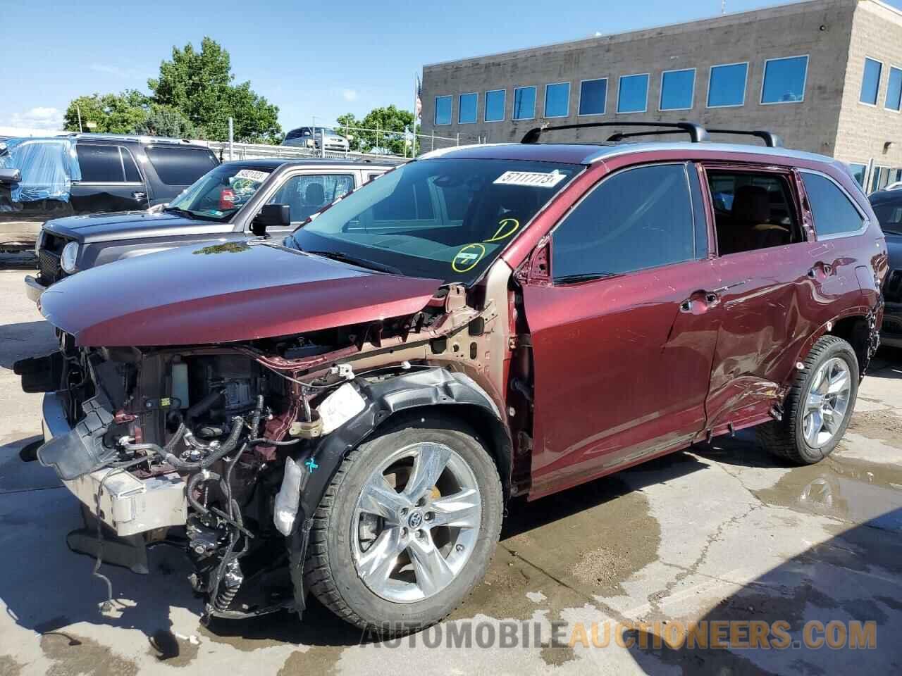 5TDDGRFH0KS070922 TOYOTA HIGHLANDER 2019