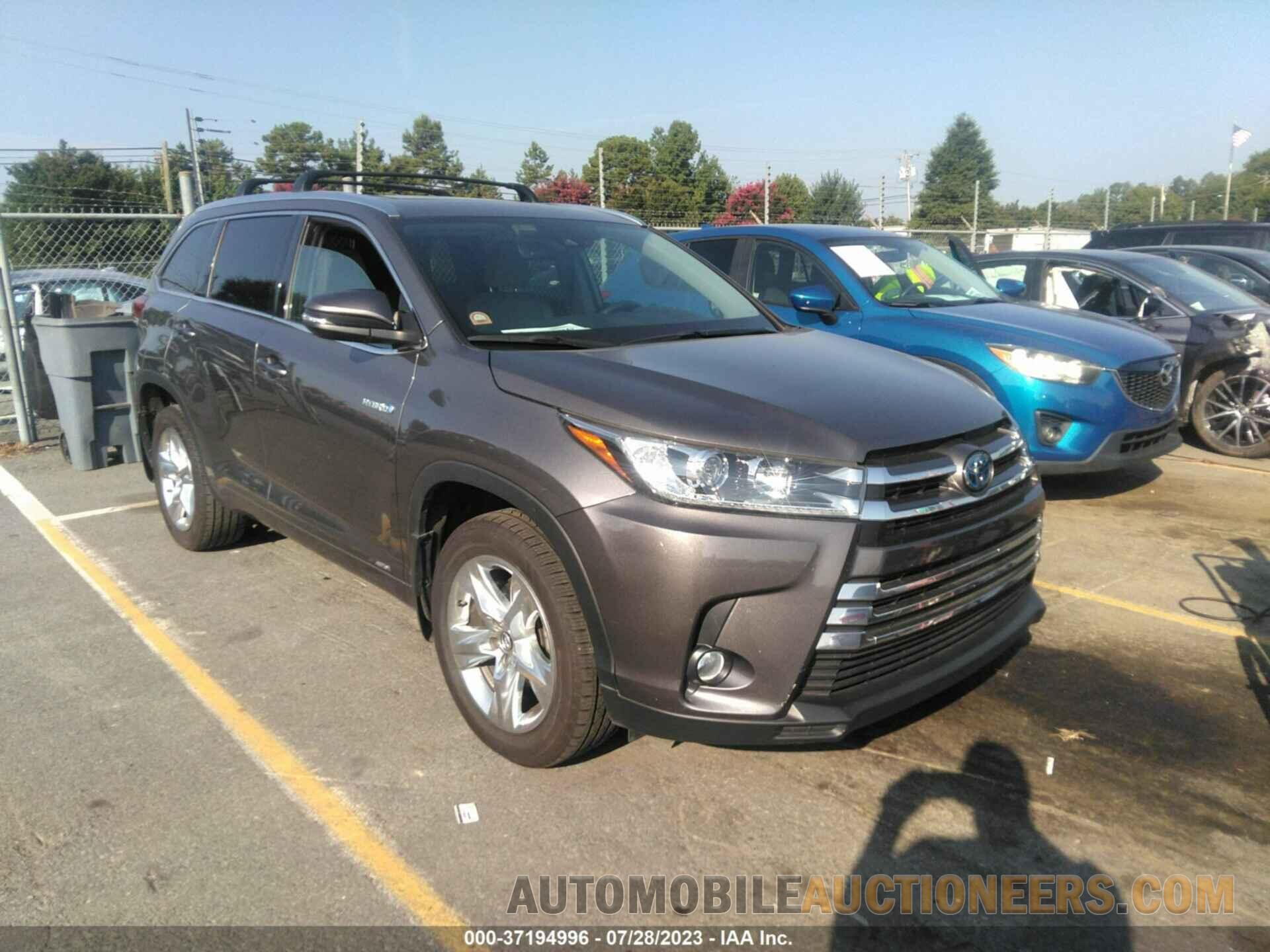 5TDDGRFH1JS038625 TOYOTA HIGHLANDER 2018