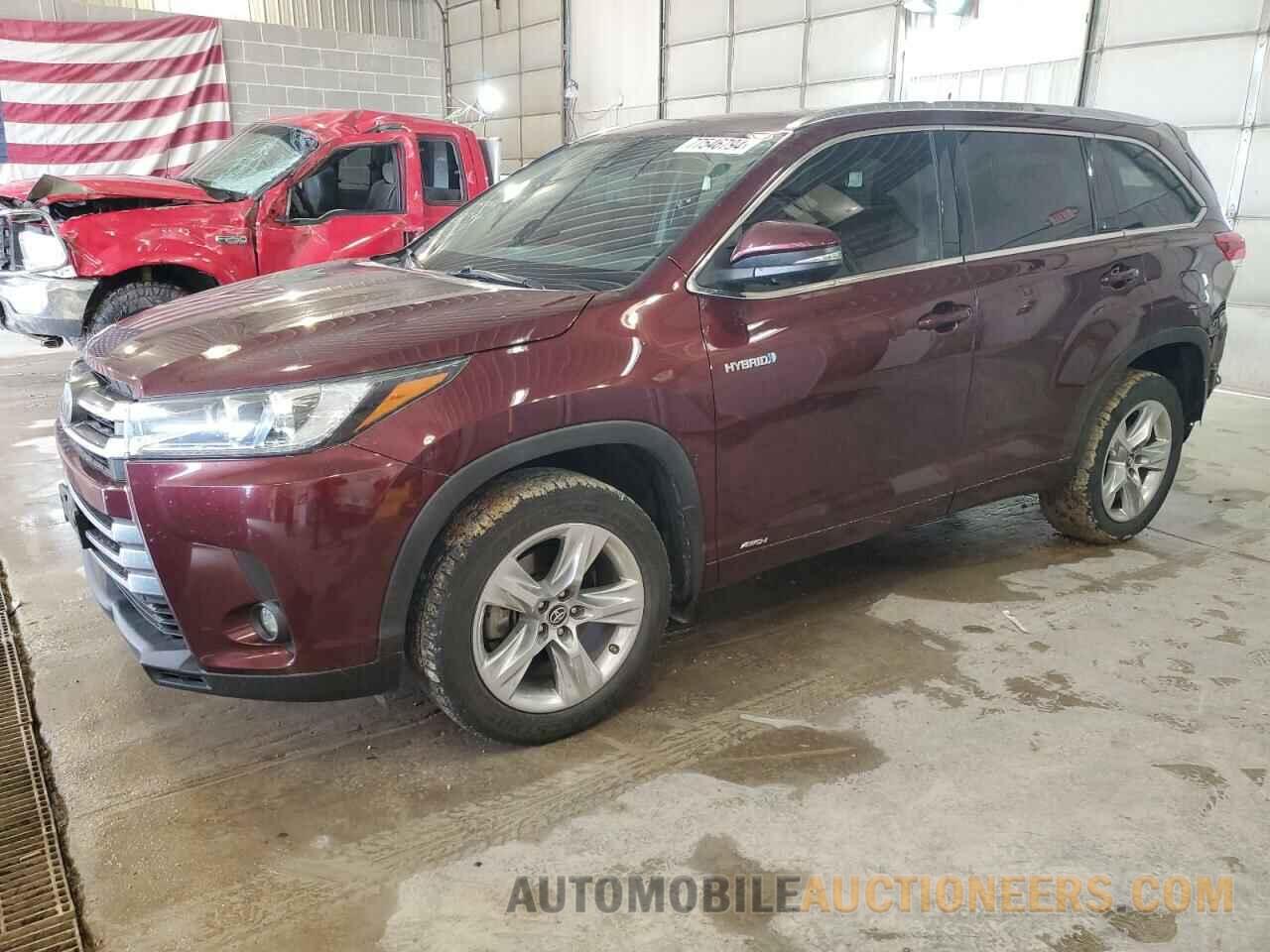 5TDDGRFH1KS060416 TOYOTA HIGHLANDER 2019