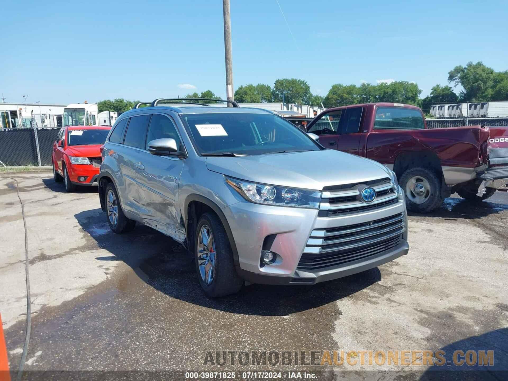 5TDDGRFH1KS063770 TOYOTA HIGHLANDER HYBRID 2019