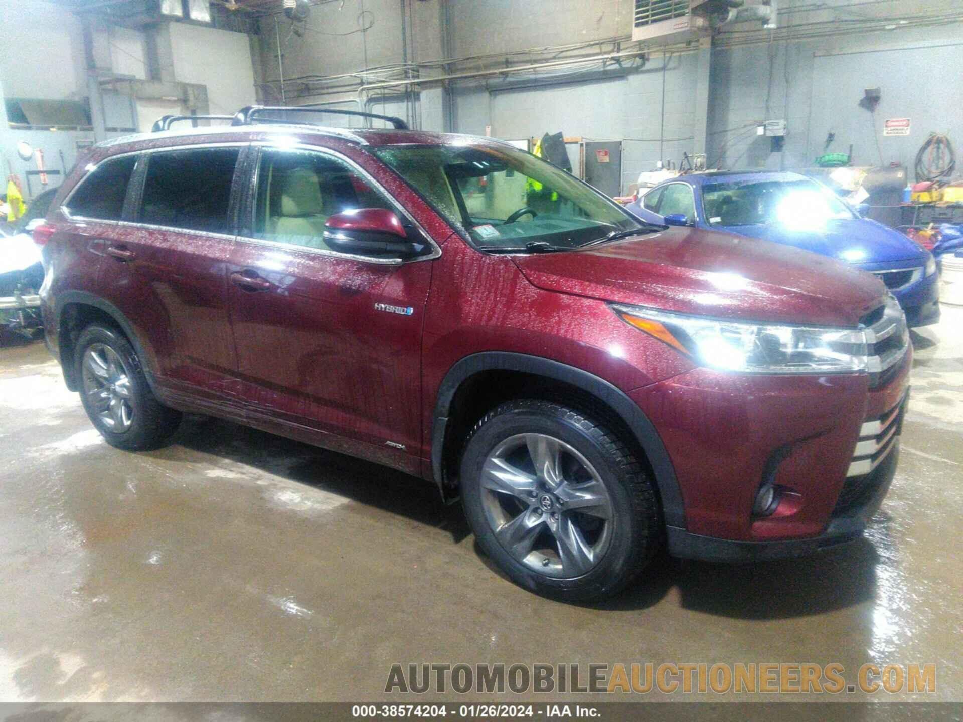 5TDDGRFH2HS023593 TOYOTA HIGHLANDER HYBRID 2017