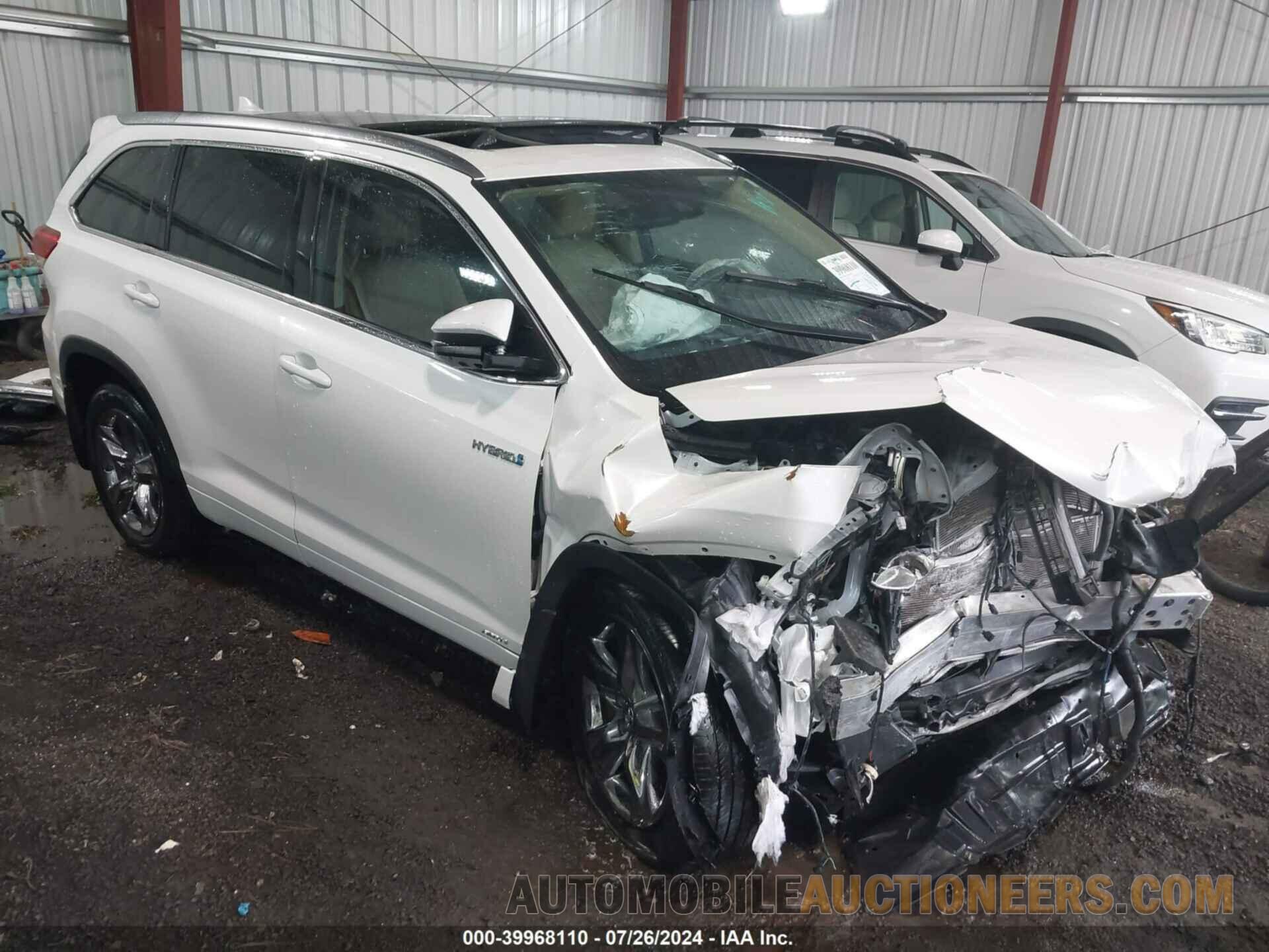 5TDDGRFH2JS048340 TOYOTA HIGHLANDER HYBRID 2018